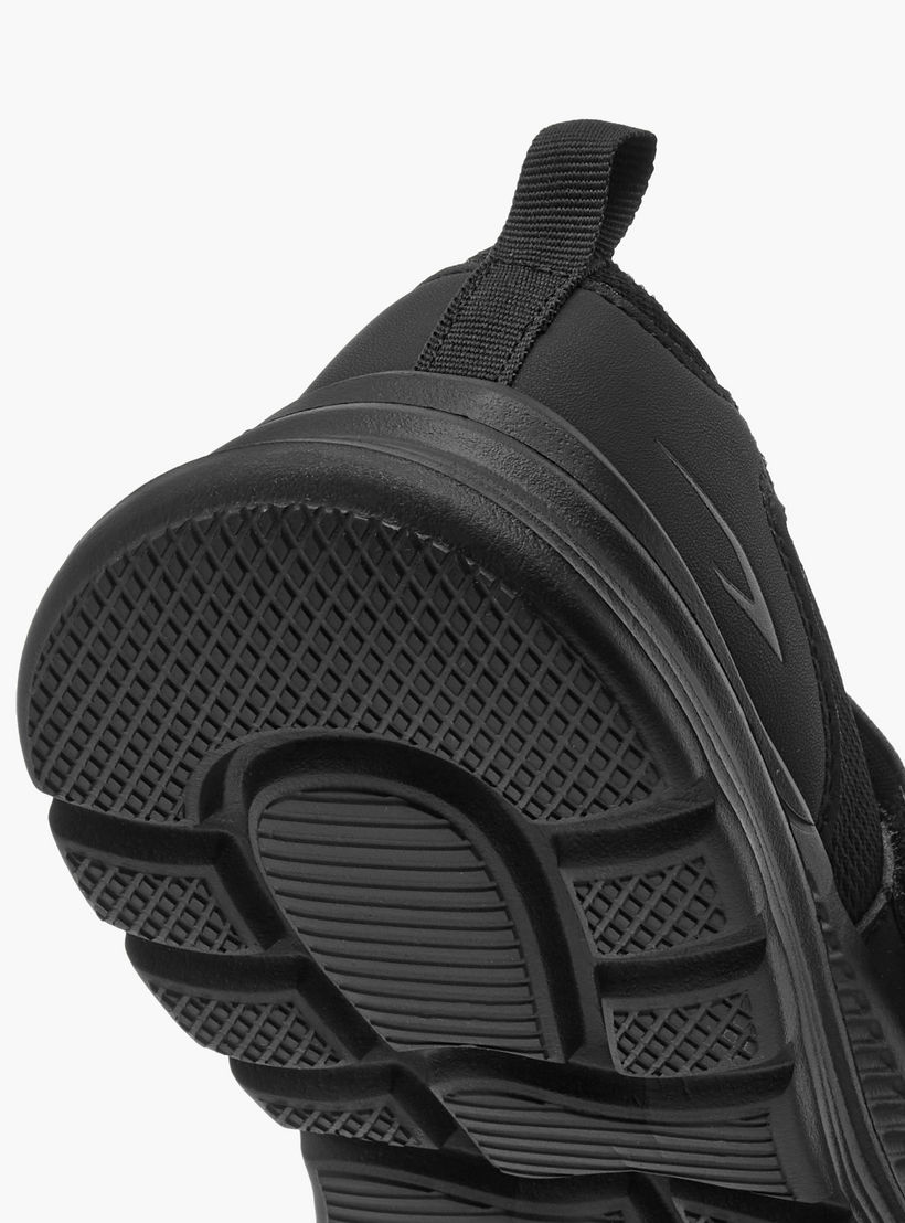 Dash Textured Mary Jane School Shoes with Hook and Loop Closure-girls-shoes-maryjanes-image-5