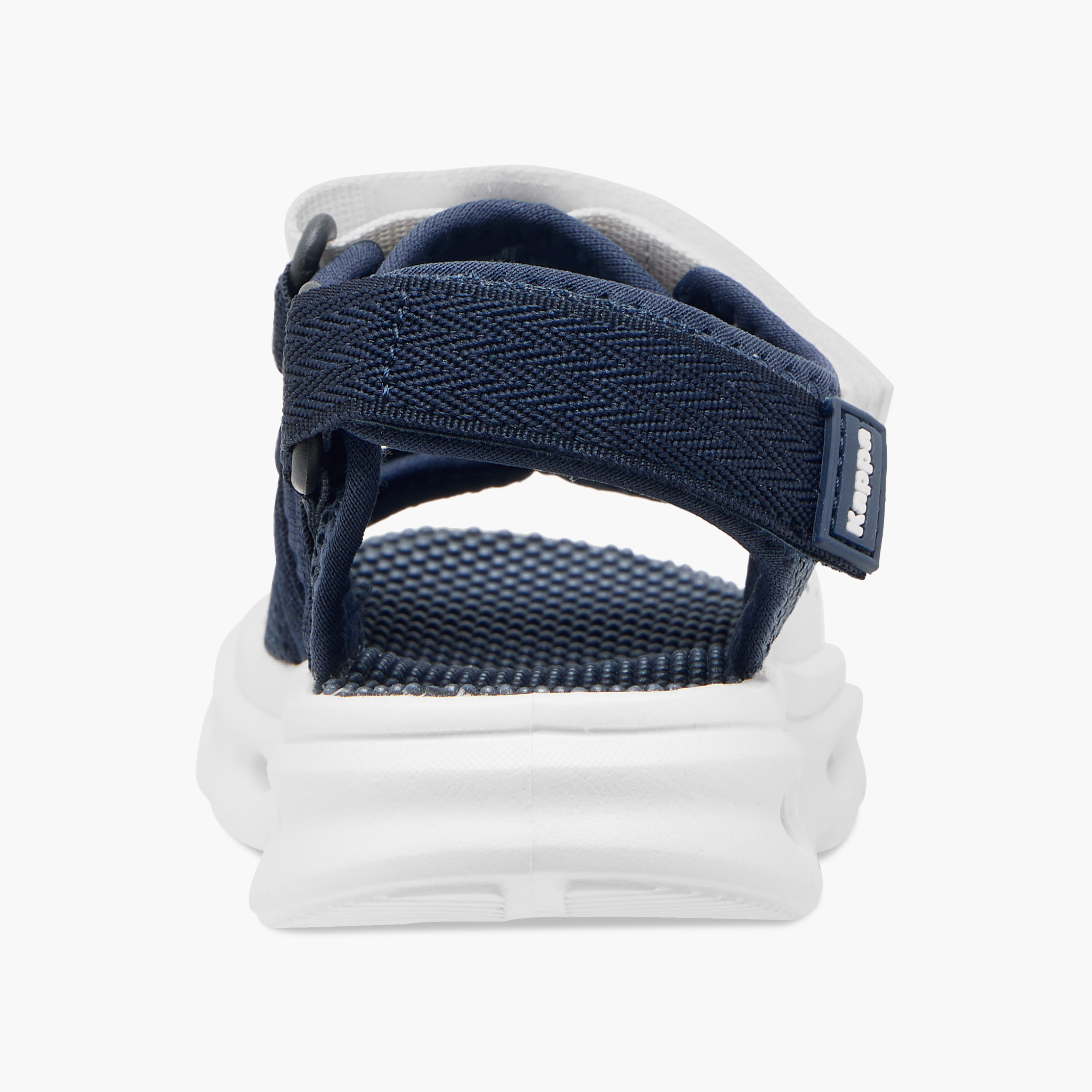 صندل مسطح بتفاصيل شعار وشريط إغلاق لاصق للأولاد من كابا-boys-shoes-sandals-image-4