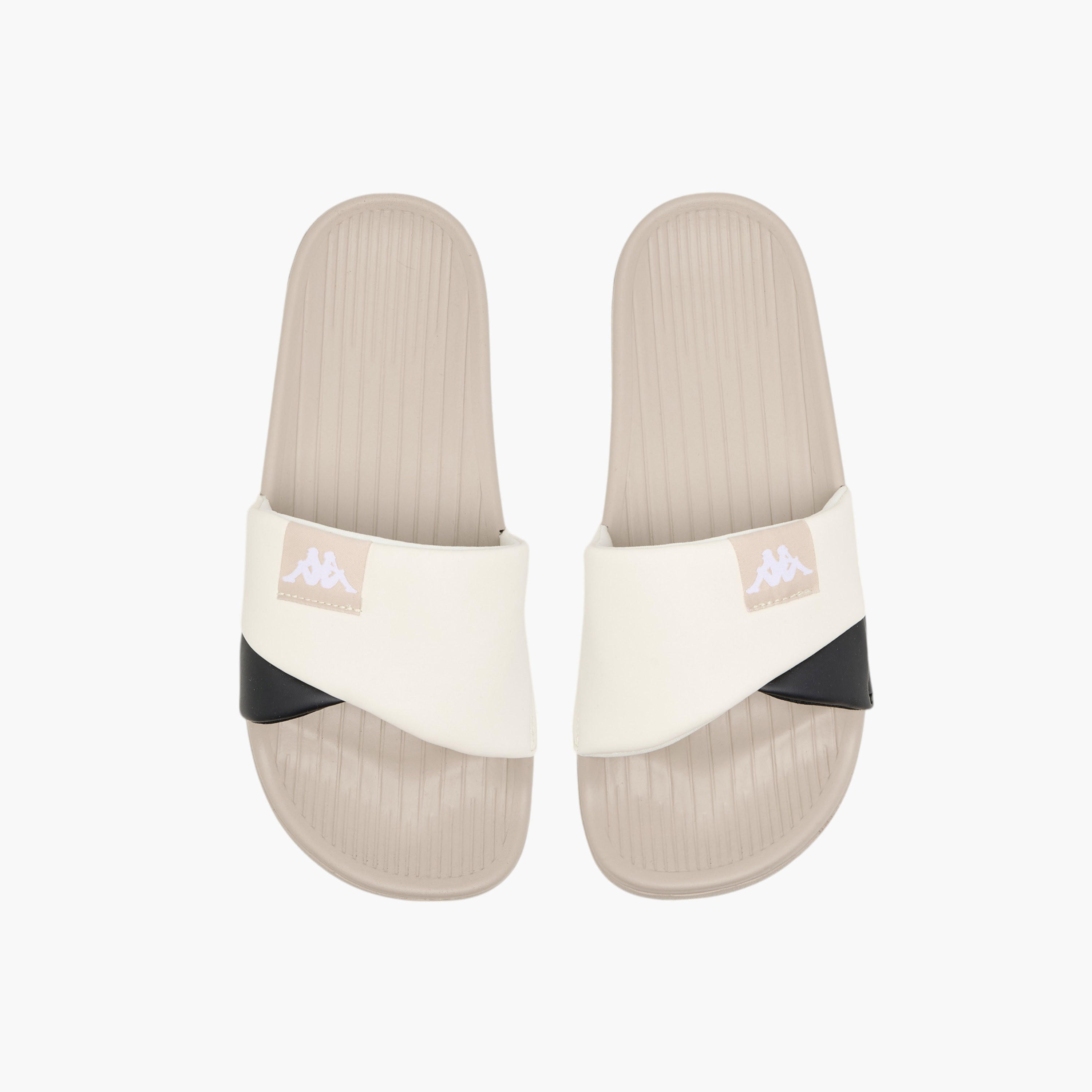 Kappa Women's Logo Detail Panelled Slides-women-shoes-flipflopsandslides-image-1