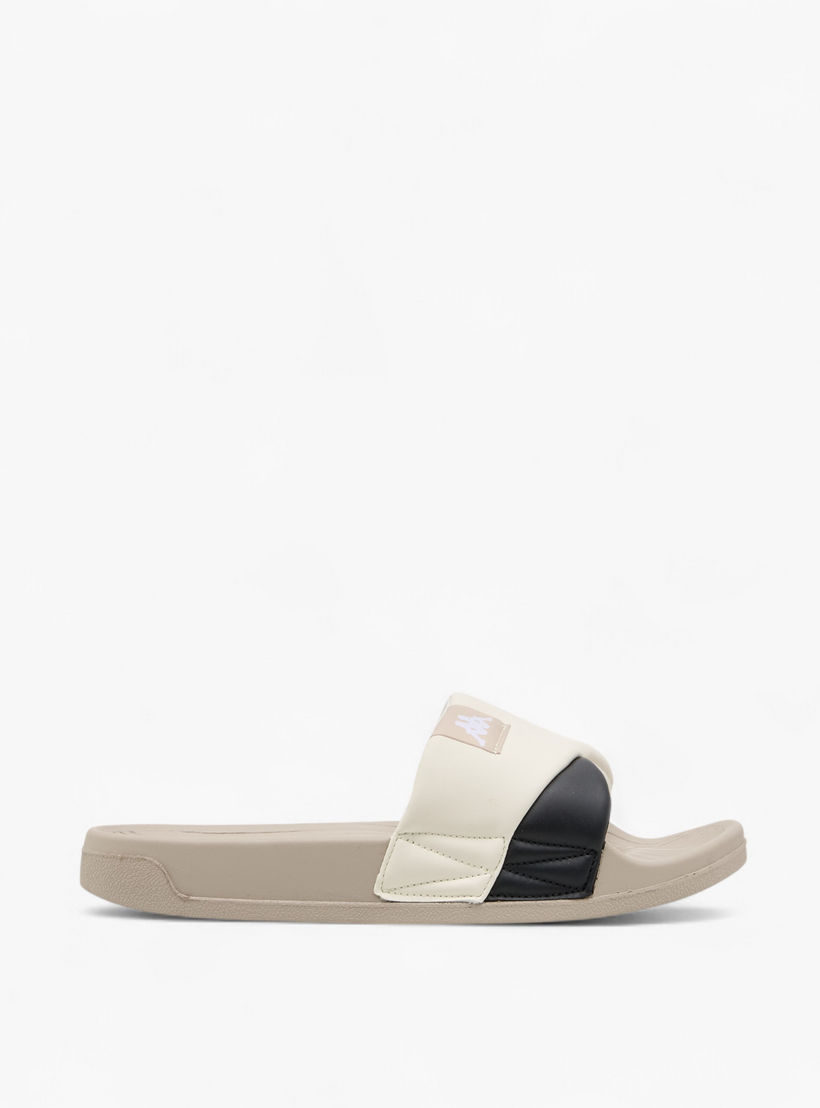 Kappa Women's Logo Detail Panelled Slides-women-shoes-flipflopsandslides-image-2