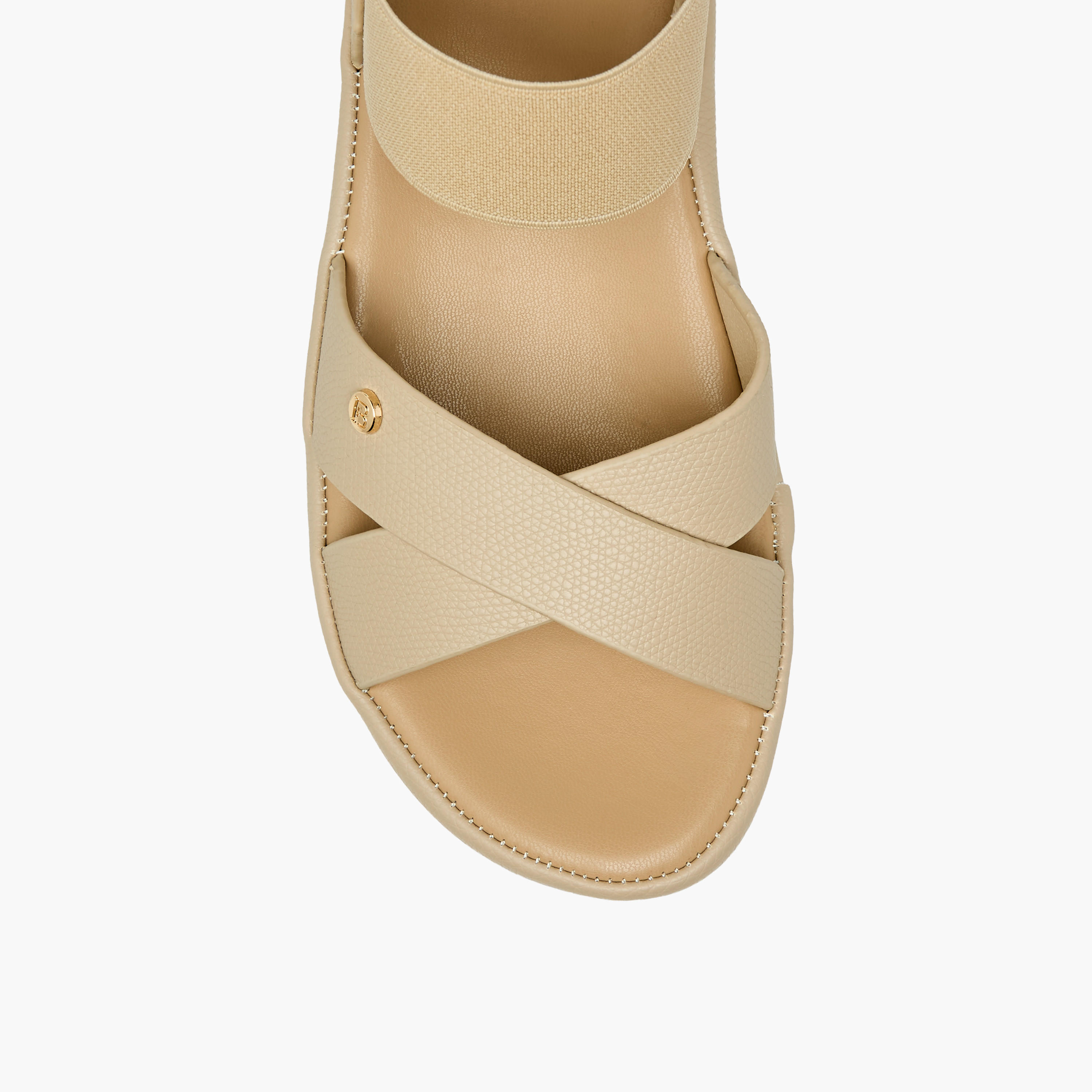 صندل بحزام متقاطع بارز الملمس للنساء من فلورا بيلا-women-shoes-flats-sandals-image-3