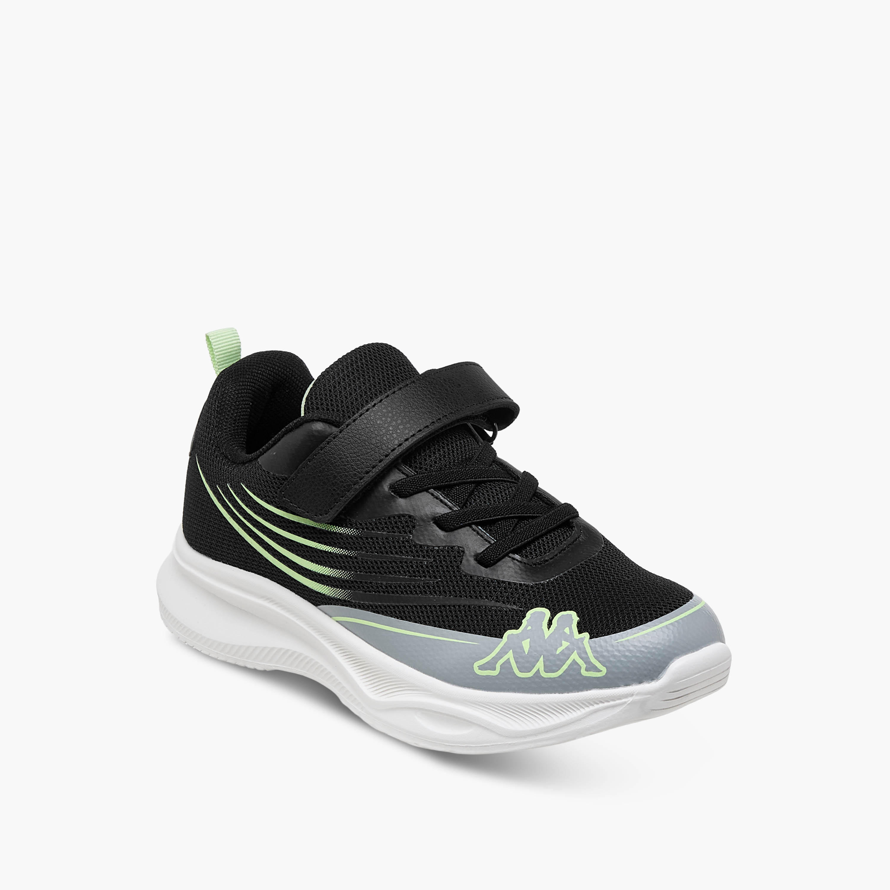 Kappa Boys Logo Print Hook and Loop Sports Shoes-boys-shoes-sneakers-image-2