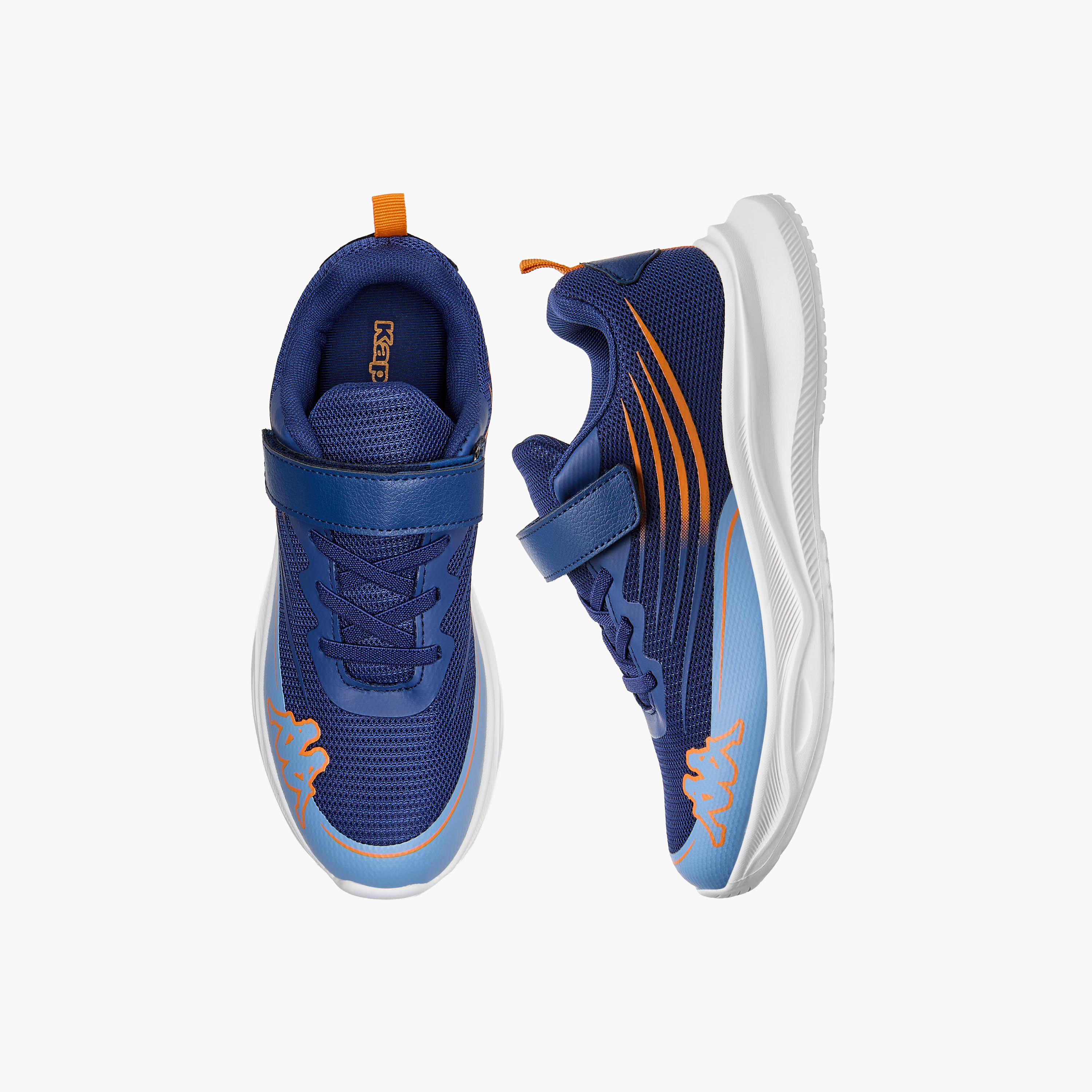Kappa Boys Logo Print Hook and Loop Sports Shoes-boys-shoes-sneakers-image-1