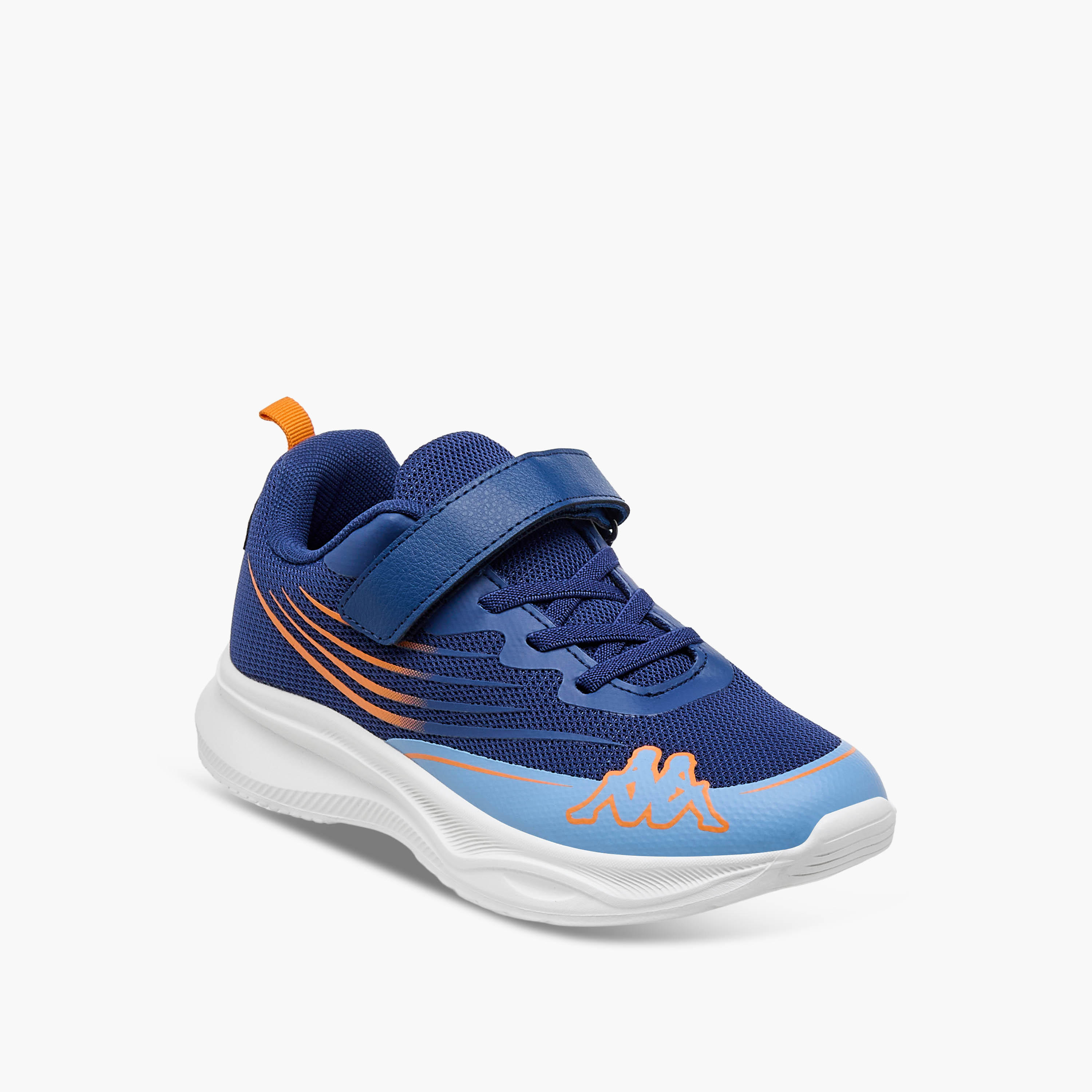 Kappa Boys Logo Print Hook and Loop Sports Shoes-boys-shoes-sneakers-image-2