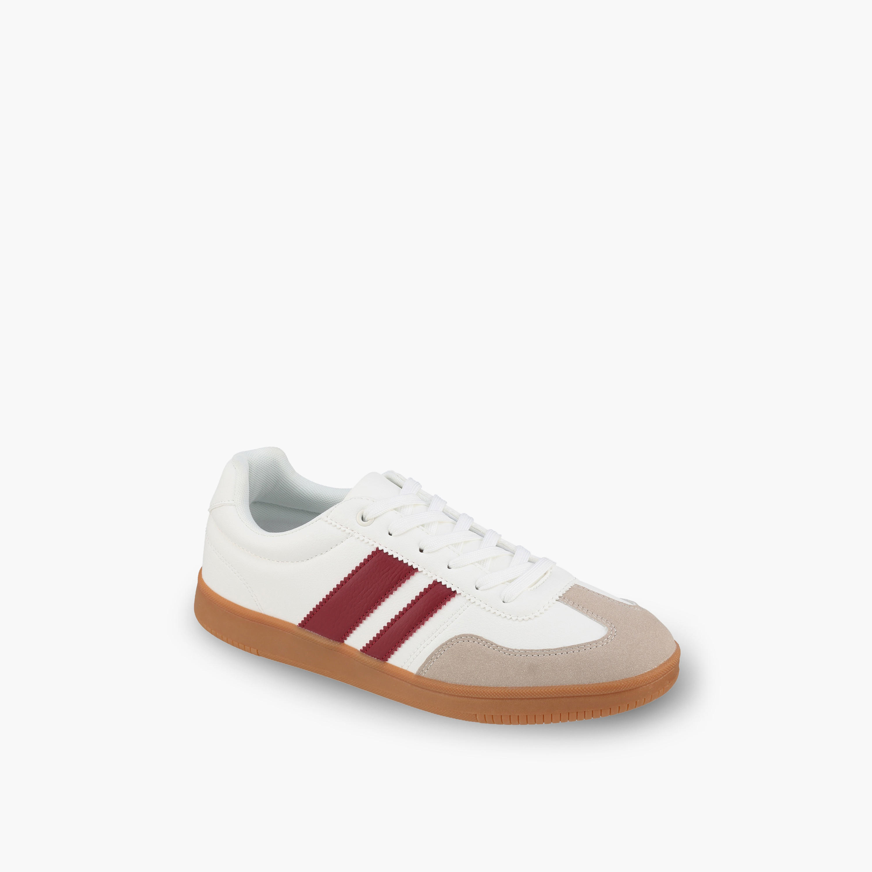 LBL by Shoexpress Men Striped Lace-Up Ankle Sneakers-men-shoes-sneakers-image-2