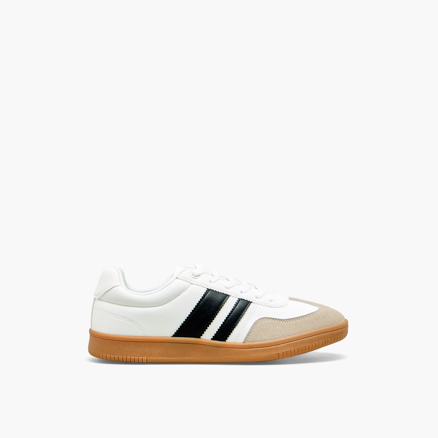 حذاء سنيكرز مخطط طول الكاحل برباط للرجال من إل بي إل من شو إكسبريس-men-shoes-sneakers-image-3