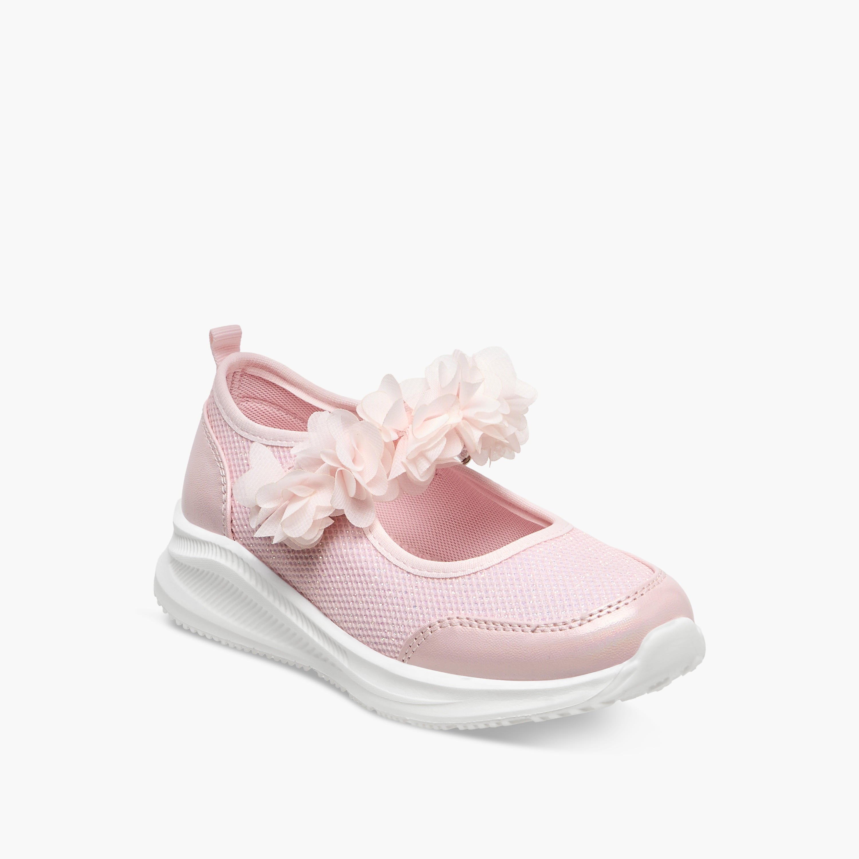 حذاء سنيكرز مزين بشريط إغلاق لاصق للبنات من فلورا بيلا-girls-shoes-sneakers-image-2