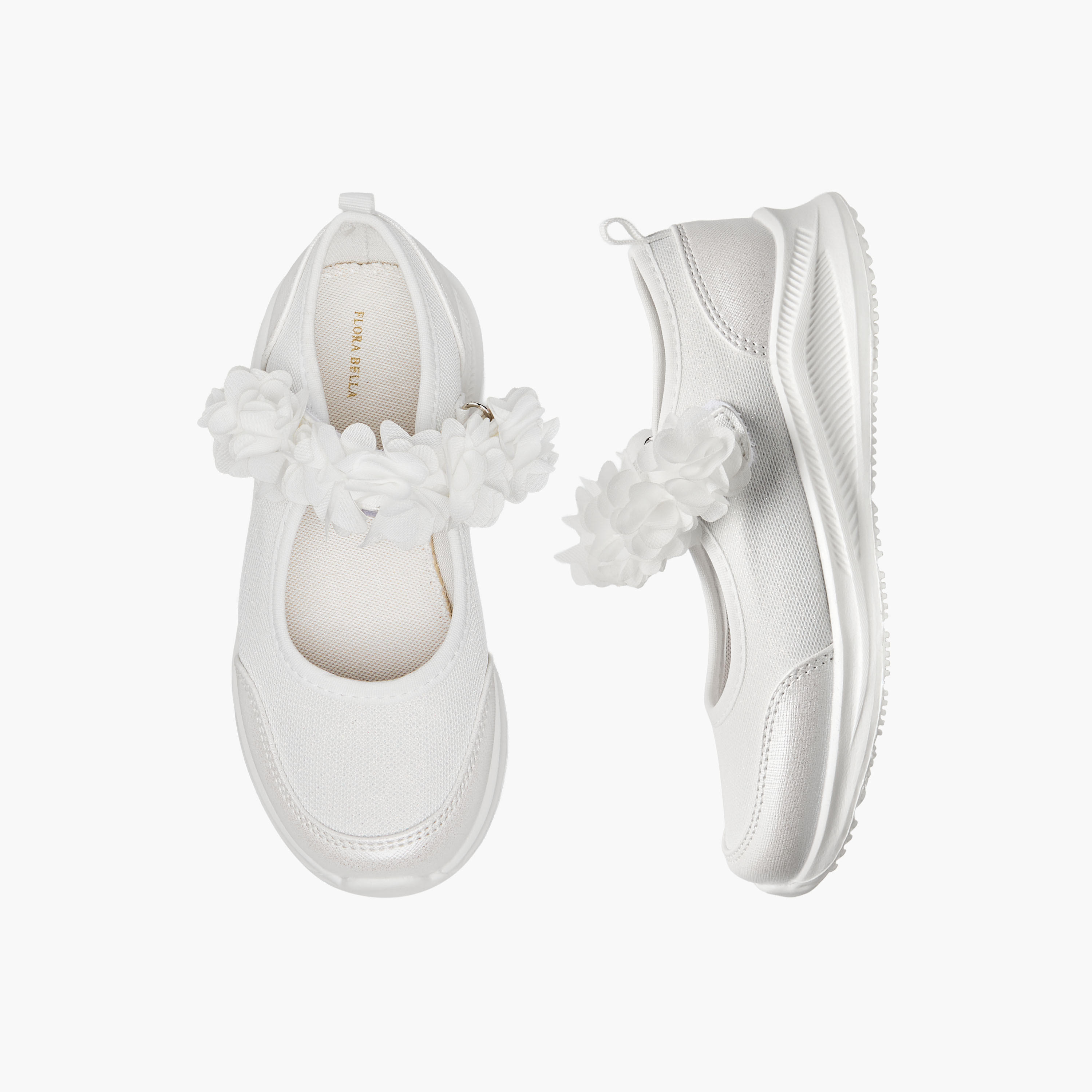حذاء سنيكرز مزين بشريط إغلاق لاصق للبنات من فلورا بيلا-girls-shoes-sneakers-image-1