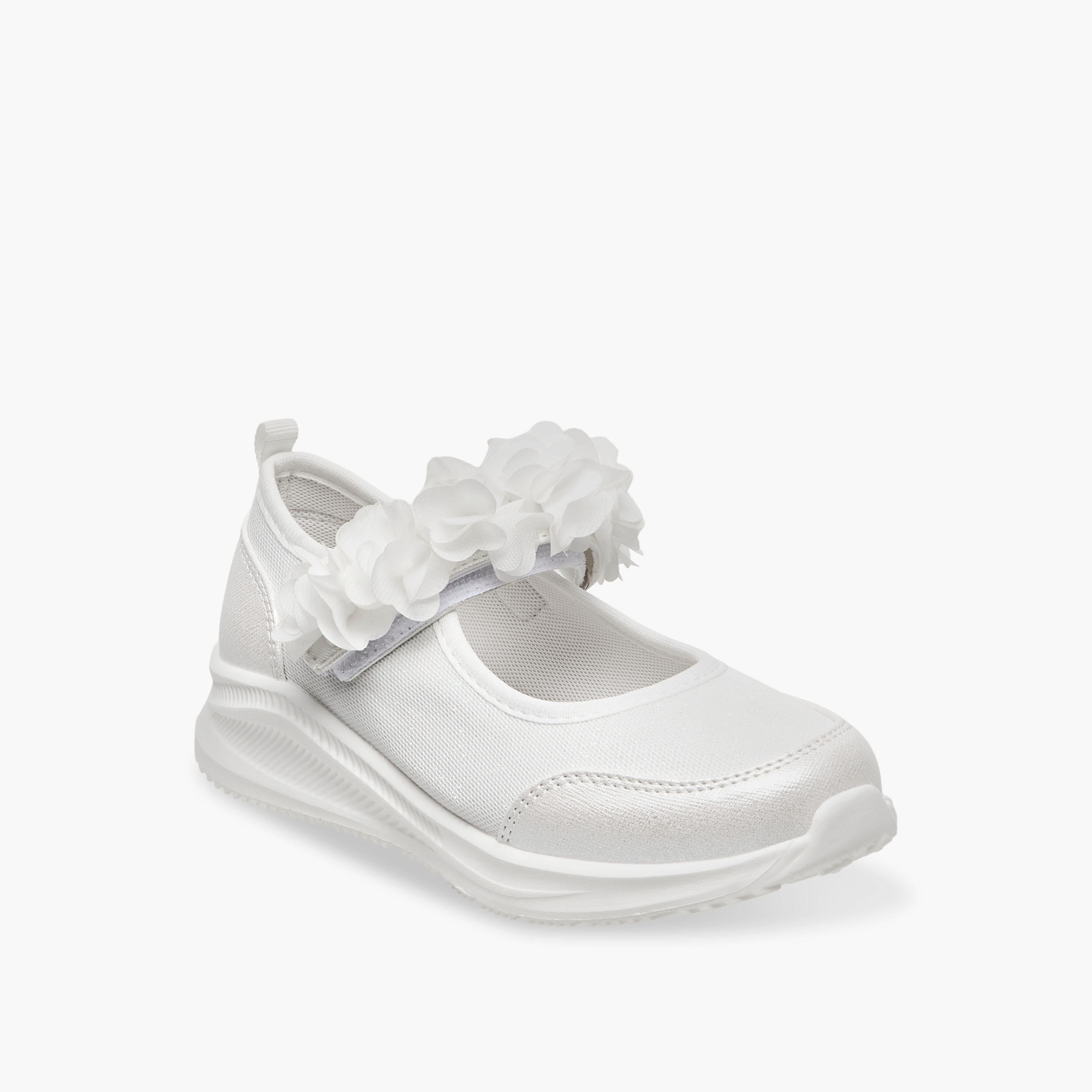 حذاء سنيكرز مزين بشريط إغلاق لاصق للبنات من فلورا بيلا-girls-shoes-sneakers-image-2