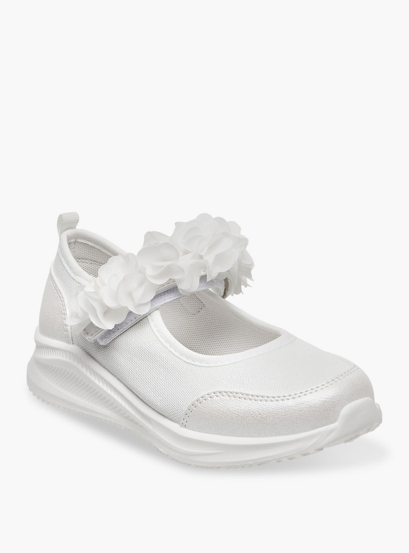 حذاء سنيكرز مزين بشريط إغلاق لاصق للبنات من فلورا بيلا-girls-shoes-sneakers-image-2