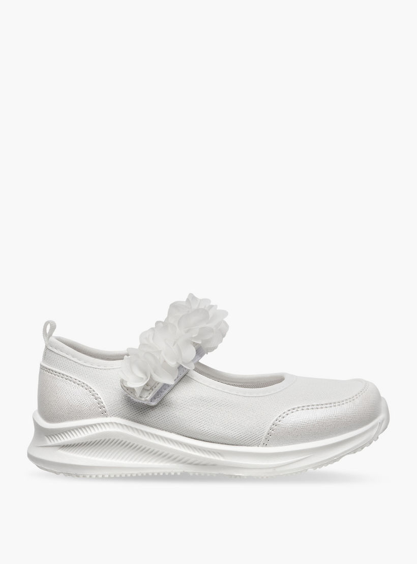 حذاء سنيكرز مزين بشريط إغلاق لاصق للبنات من فلورا بيلا-girls-shoes-sneakers-image-3