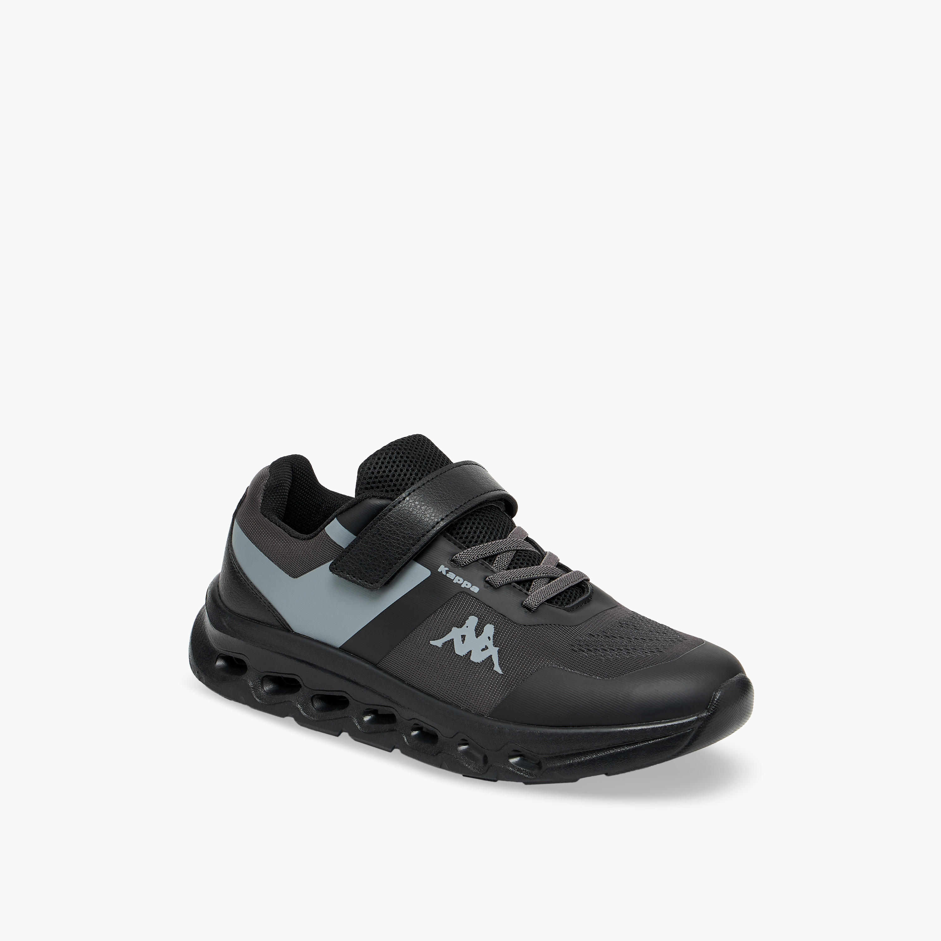 Kappa Boys Logo Print Hook & Loop Sports Shoes-sports-boys-shoes-image-2