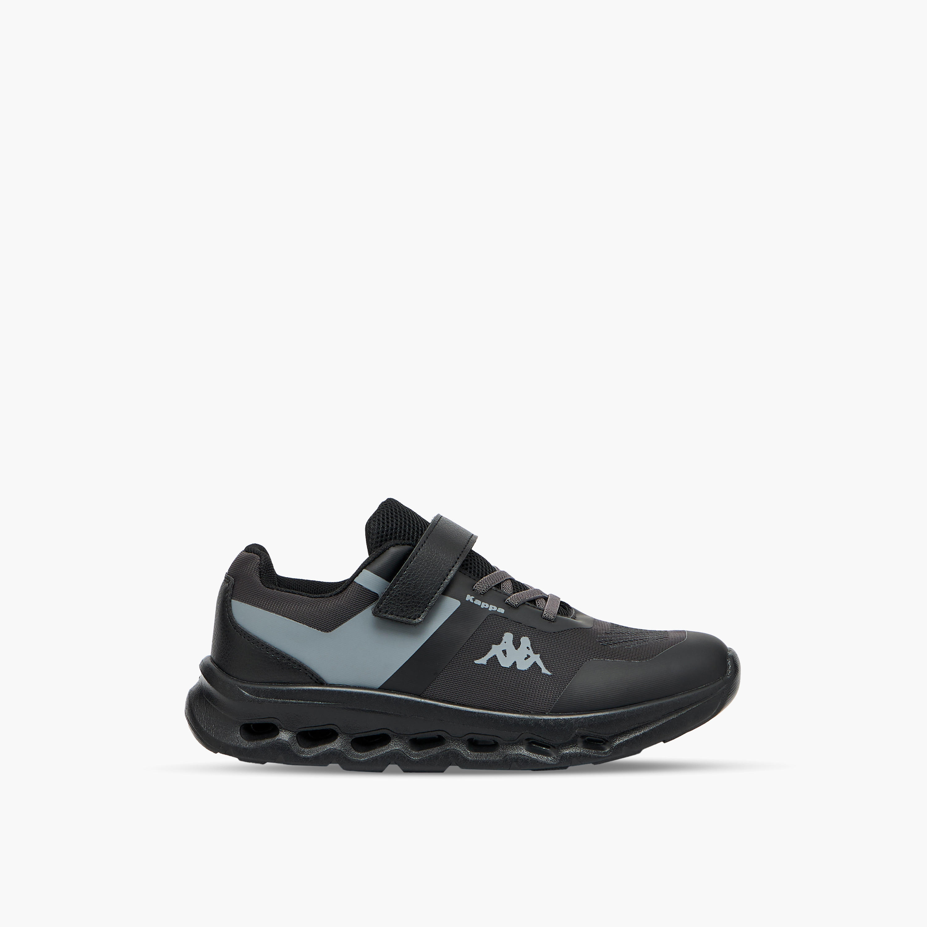 Kappa Boys Logo Print Hook & Loop Sports Shoes-sports-boys-shoes-image-3