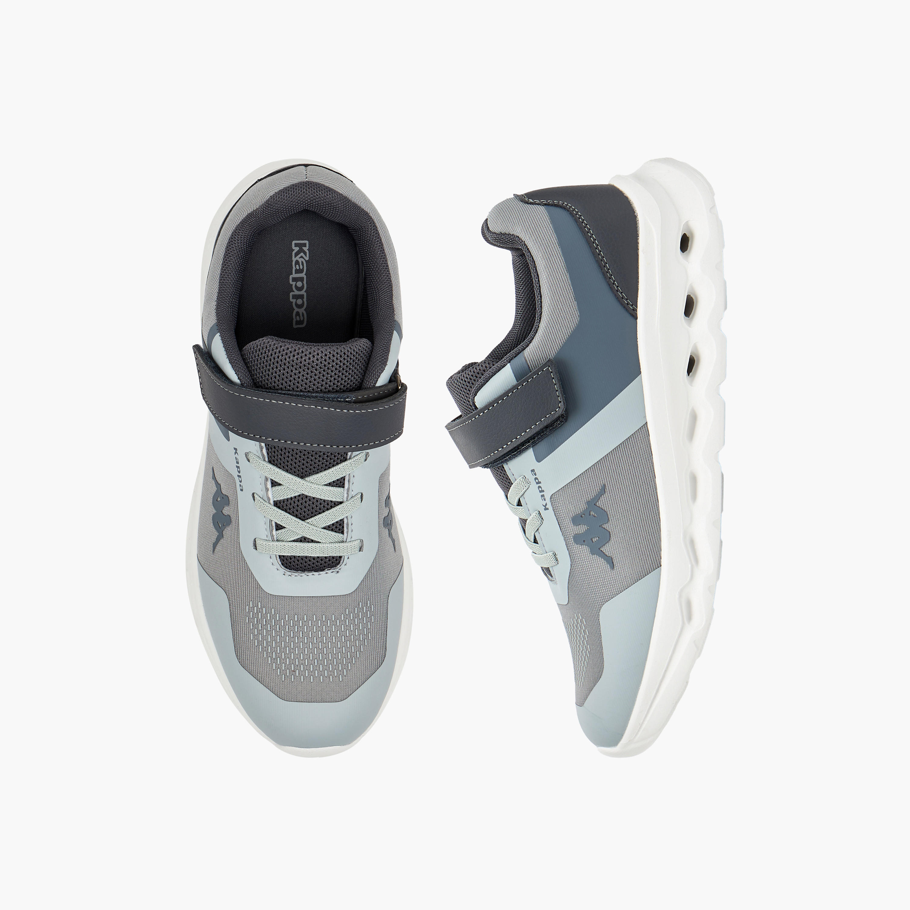 Kappa Boys Logo Print Hook & Loop Sports Shoes-sports-boys-shoes-image-1