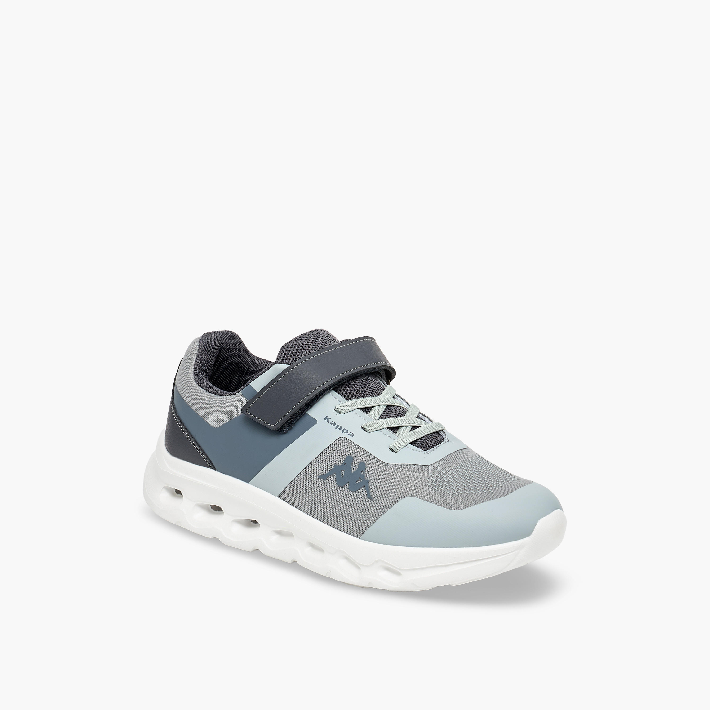 Kappa Boys Logo Print Hook & Loop Sports Shoes-sports-boys-shoes-image-2