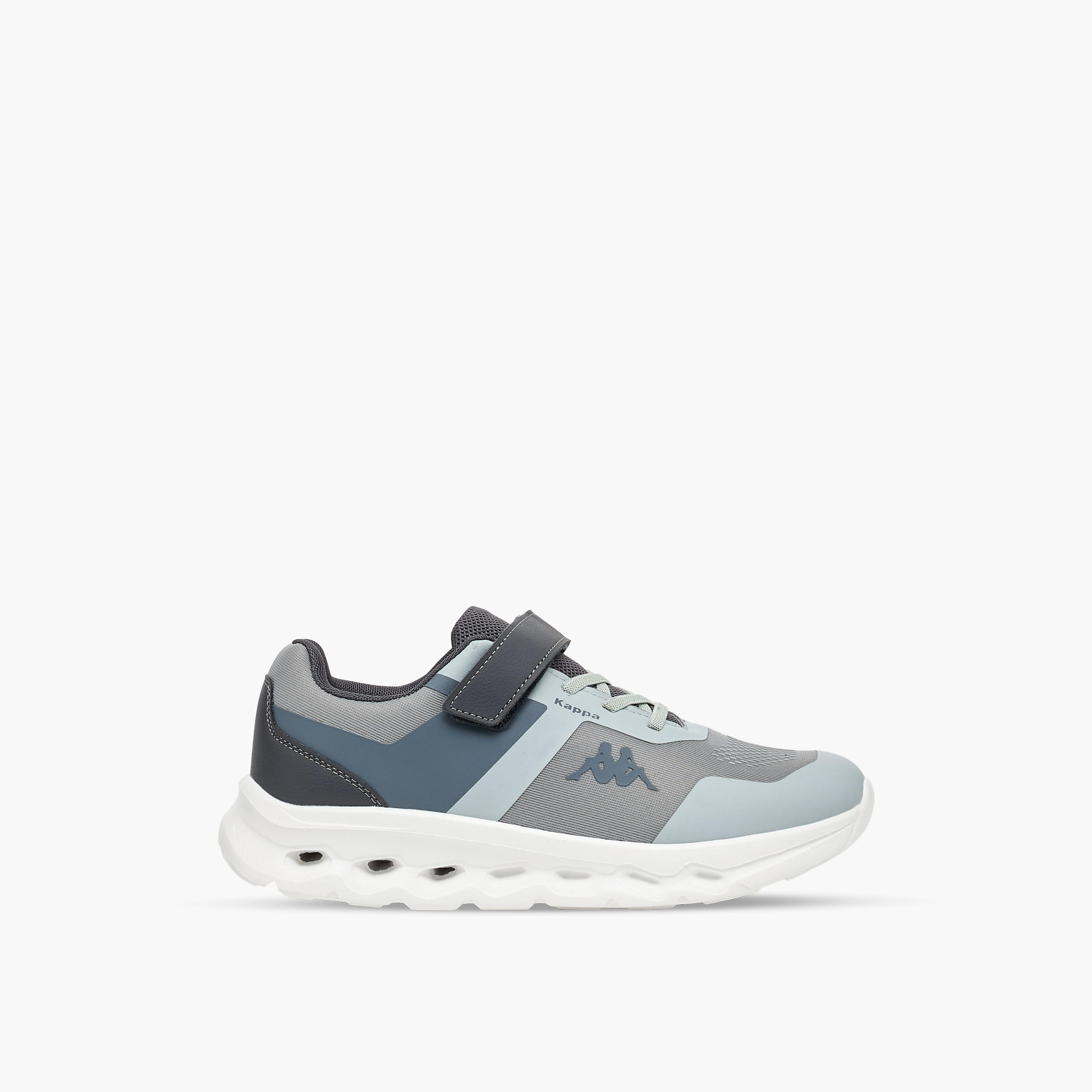 Kappa Boys Logo Print Hook & Loop Sports Shoes-sports-boys-shoes-image-3