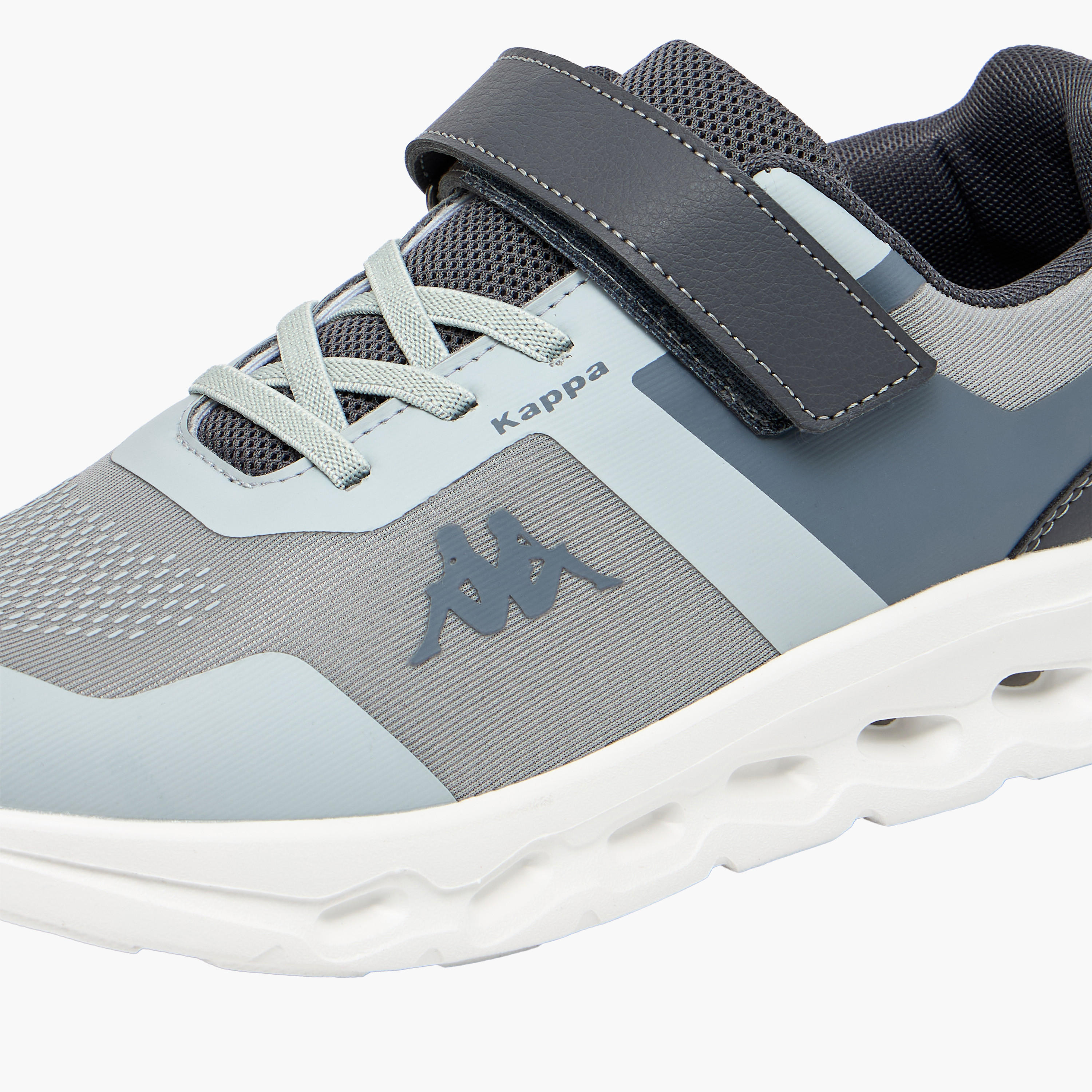 Kappa Boys Logo Print Hook & Loop Sports Shoes-sports-boys-shoes-image-4