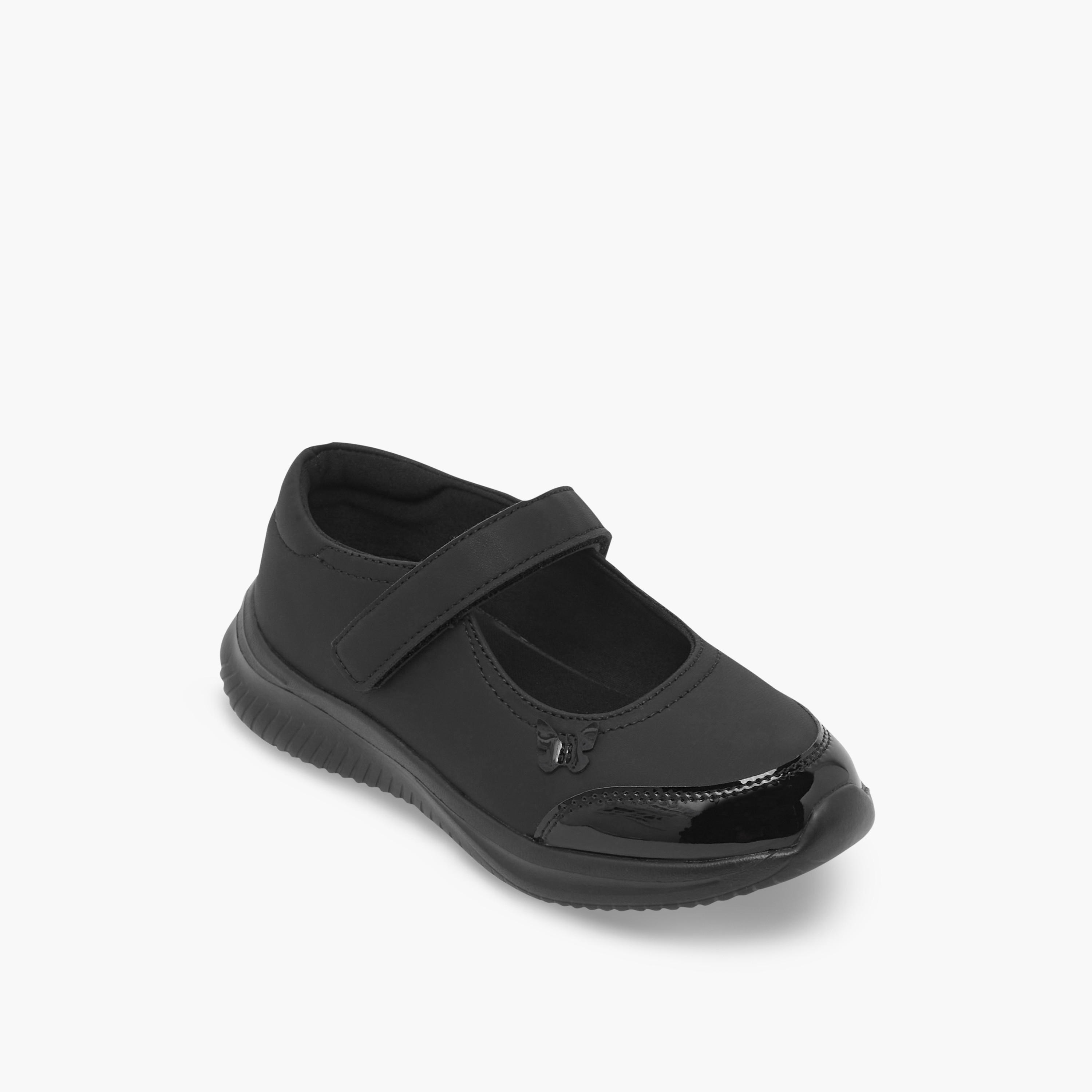 Dash Girls Hook & Loop Mary Jane School Shoes-girls-shoes-maryjanes-image-2