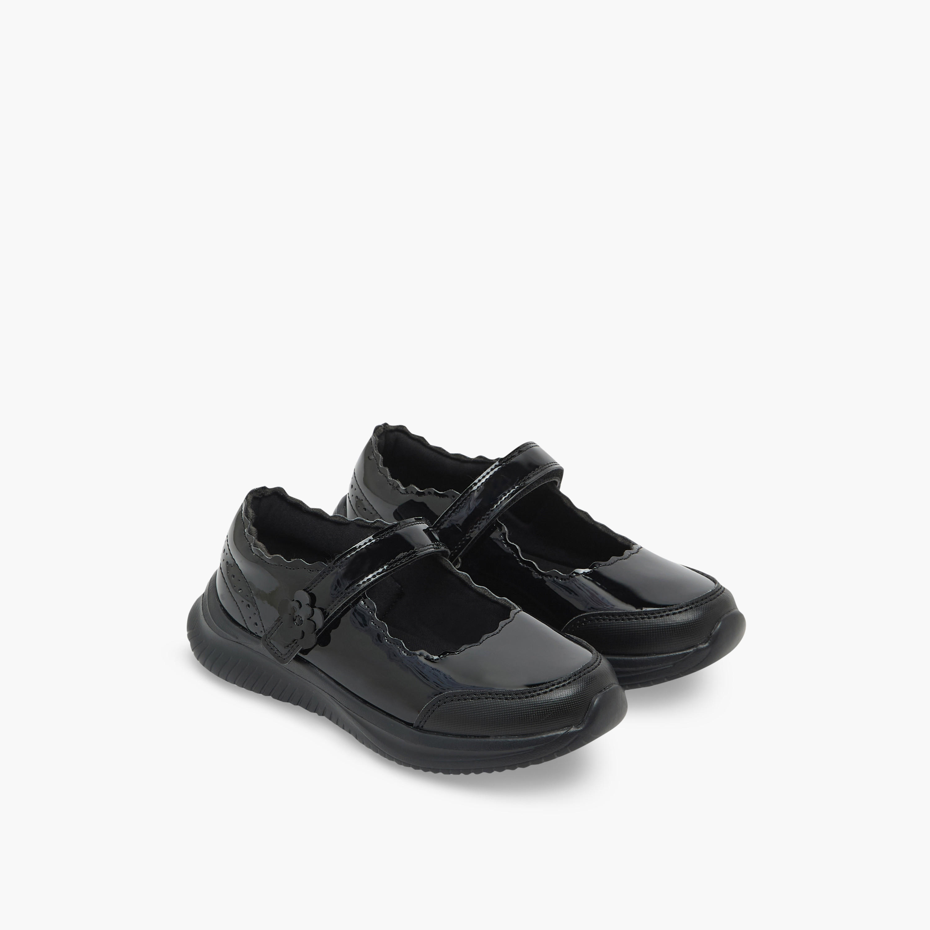 Dash Girls Hook & Loop Mary Jane School Shoes-girls-shoes-maryjanes-image-1