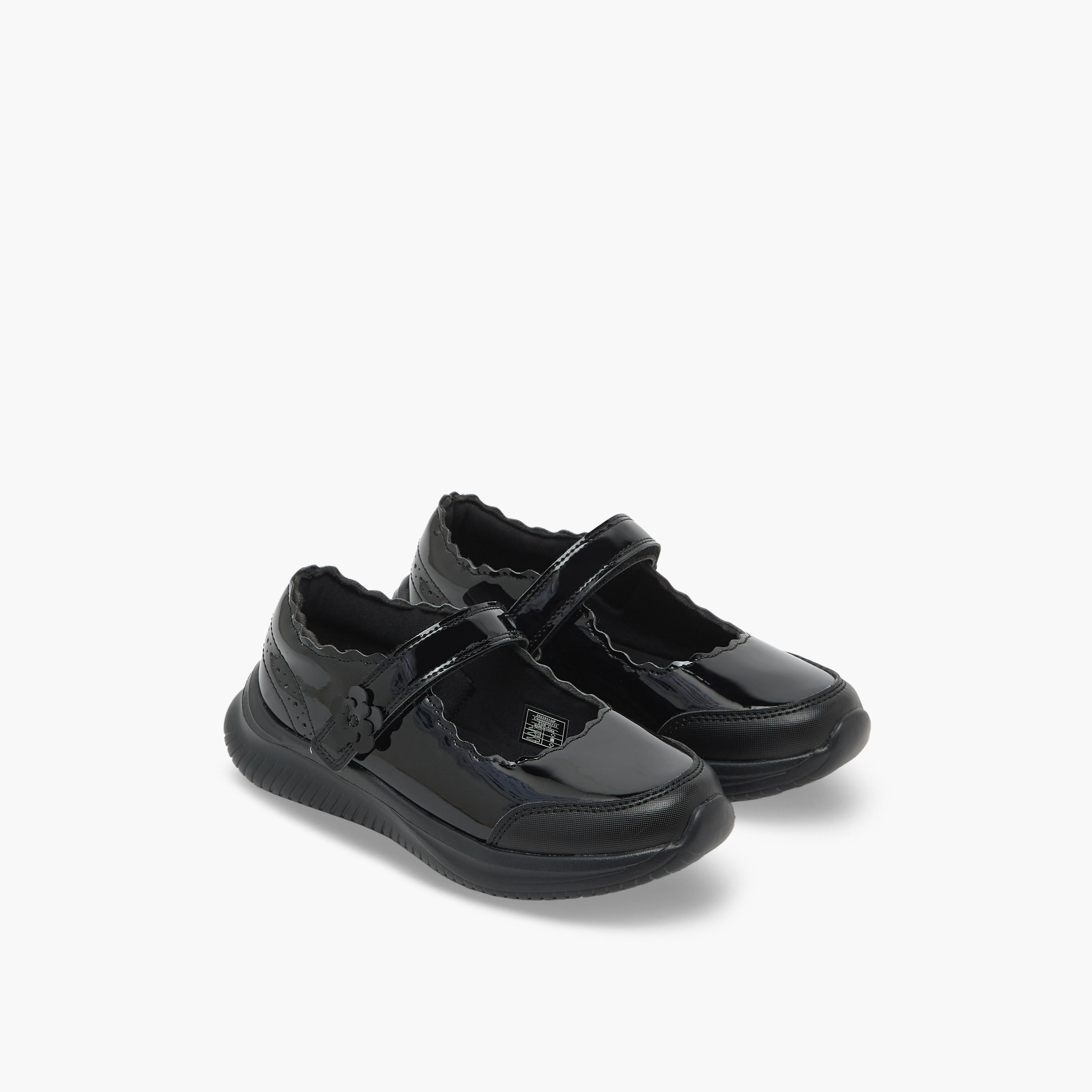 Dash Girls Hook & Loop Mary Jane School Shoes-girls-shoes-maryjanes-image-1