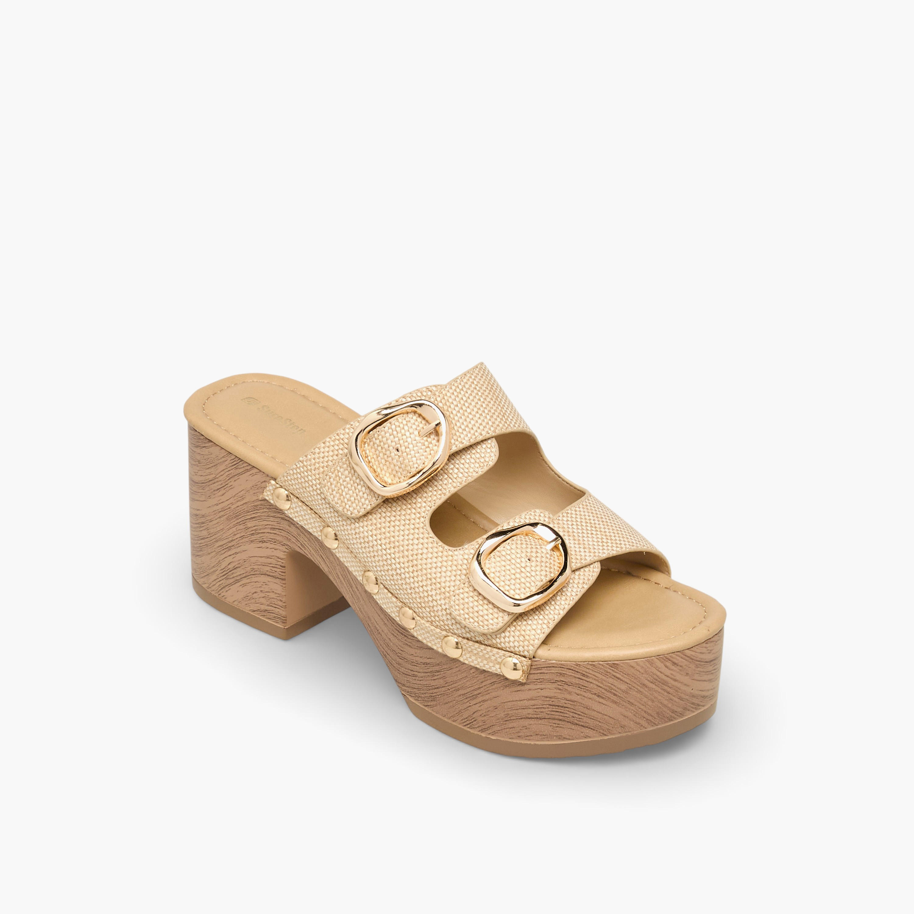 صندل بلاتفورم خفيف الوزن مزين بإبزيم وحواف مرصعة للنساء من شورستيب-women-shoes-sandals-heeled-image-2