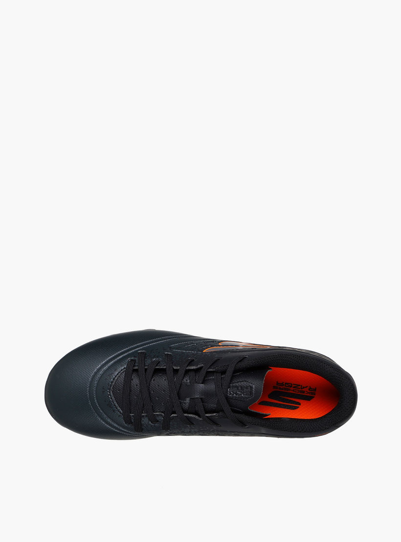 Skechers Boys JR YOUTH FG Lace-Up Football Shoes - 252060L-BKOR-CP-sports-gear-football-shoes-firmground-image-2
