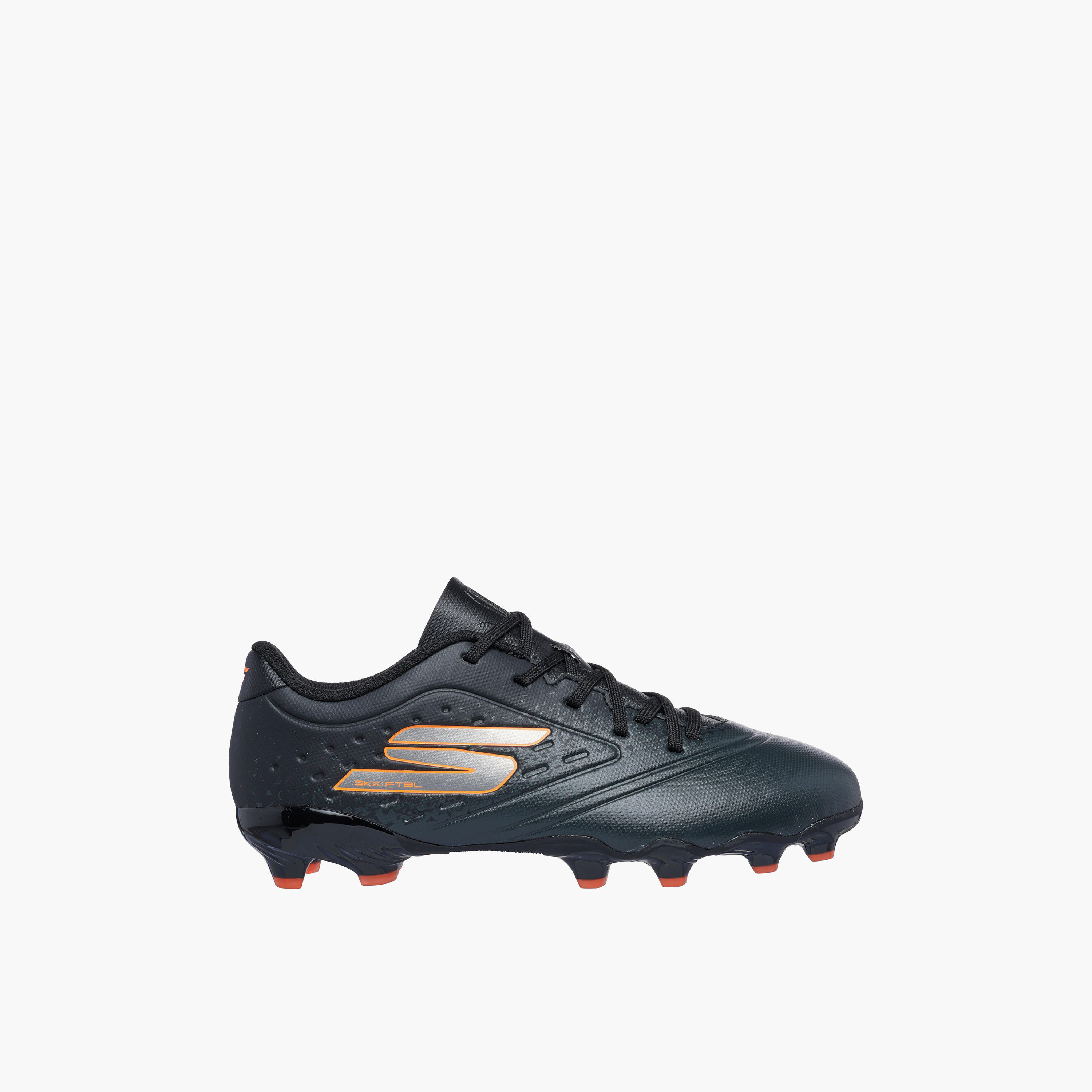 Skechers Boys JR YOUTH FG Lace-Up Football Shoes - 252060L-BKOR-CP-sports-gear-football-shoes-firmground-image-3