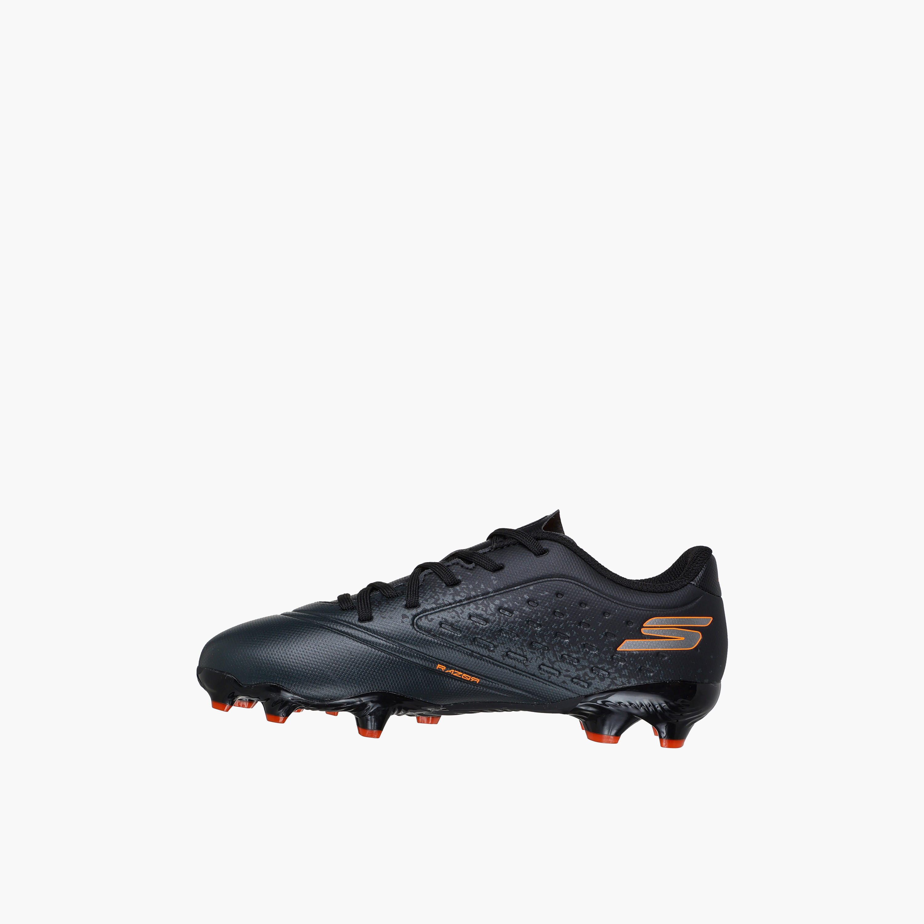 Skechers Boys JR YOUTH FG Lace-Up Football Shoes - 252060L-BKOR-CP-sports-gear-football-shoes-firmground-image-4