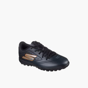 Skechers Boys JR YOUTH TF Lace-Up Football Turf Shoes - 252061L-BKOR-CP-sports-gear-football-image-1