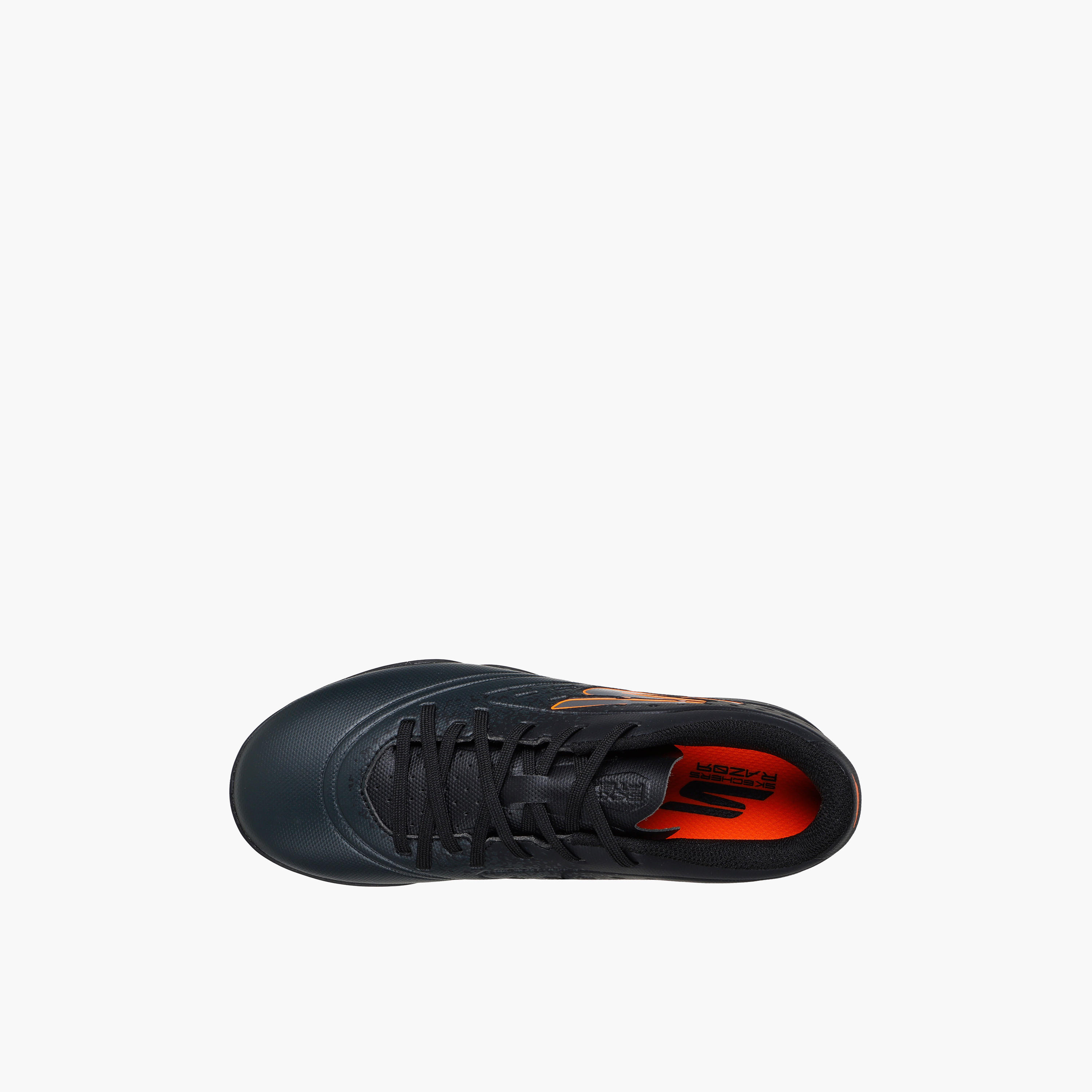 Skechers Boys JR YOUTH TF Lace-Up Football Turf Shoes - 252061L-BKOR-CP-sports-boys-shoes-image-2