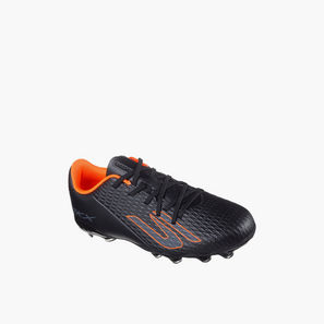 Skechers Boys JR YOUTH FG Lace-Up Football Firm Ground Shoes - 252160L-BKOR-C-sports-gear-football-image-1