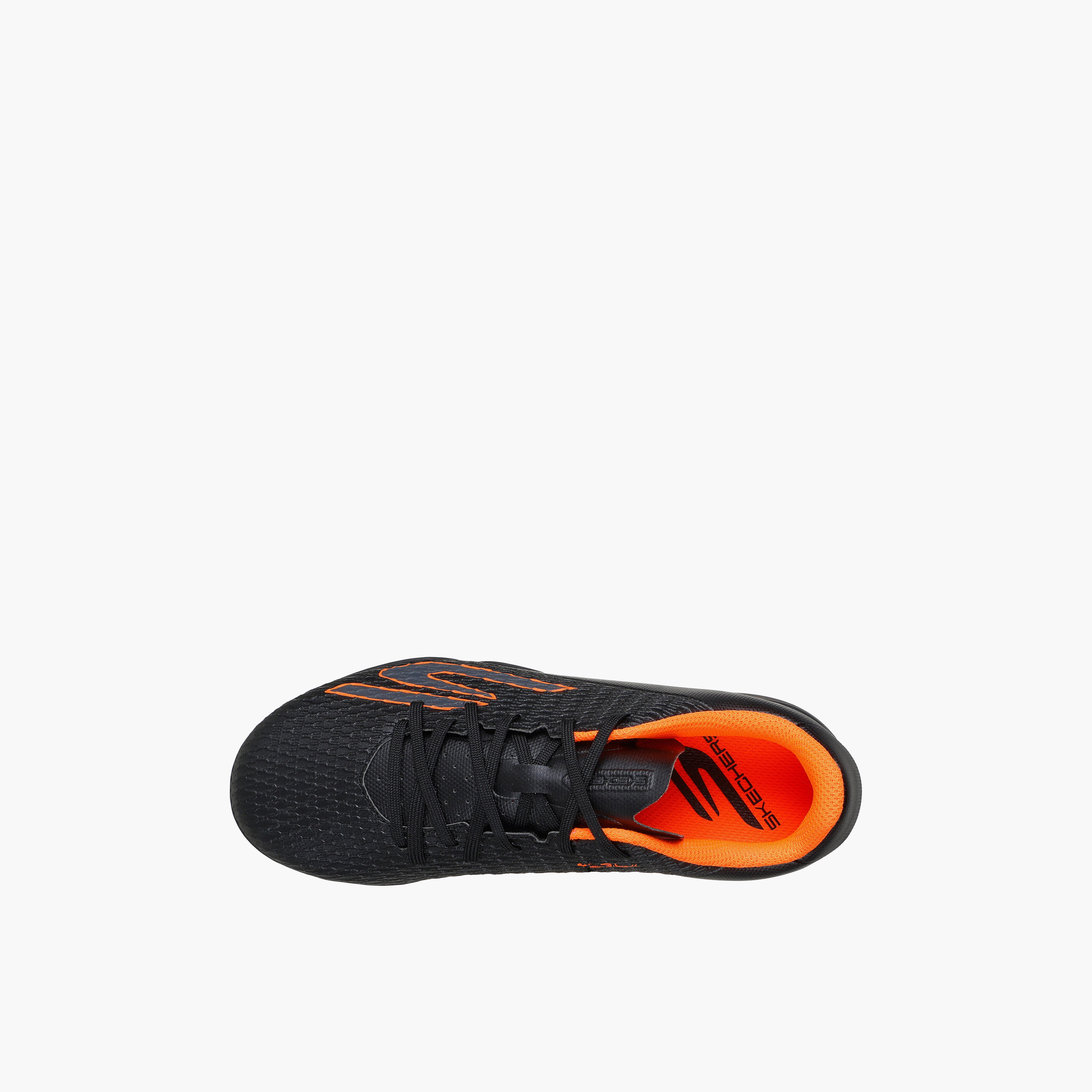 Skechers Boys JR YOUTH TF Lace-Up Football Turf Shoes - 252164L-BKOR-CP-sports-boys-shoes-image-2