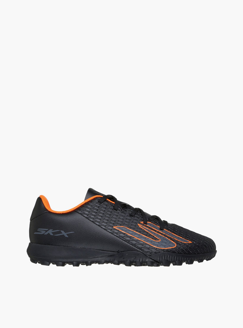 Skechers Boys JR YOUTH TF Lace-Up Football Turf Shoes - 252164L-BKOR-CP-sports-boys-shoes-image-3