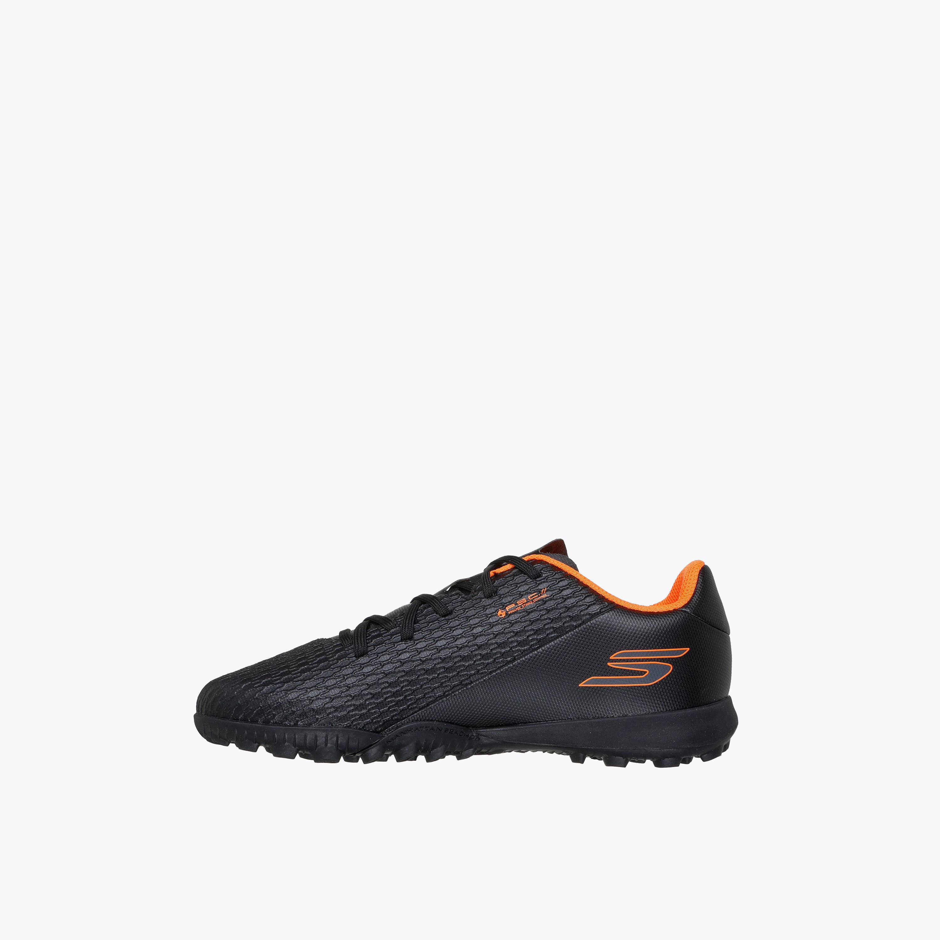 Skechers Boys JR YOUTH TF Lace-Up Football Turf Shoes - 252164L-BKOR-CP-sports-boys-shoes-image-4