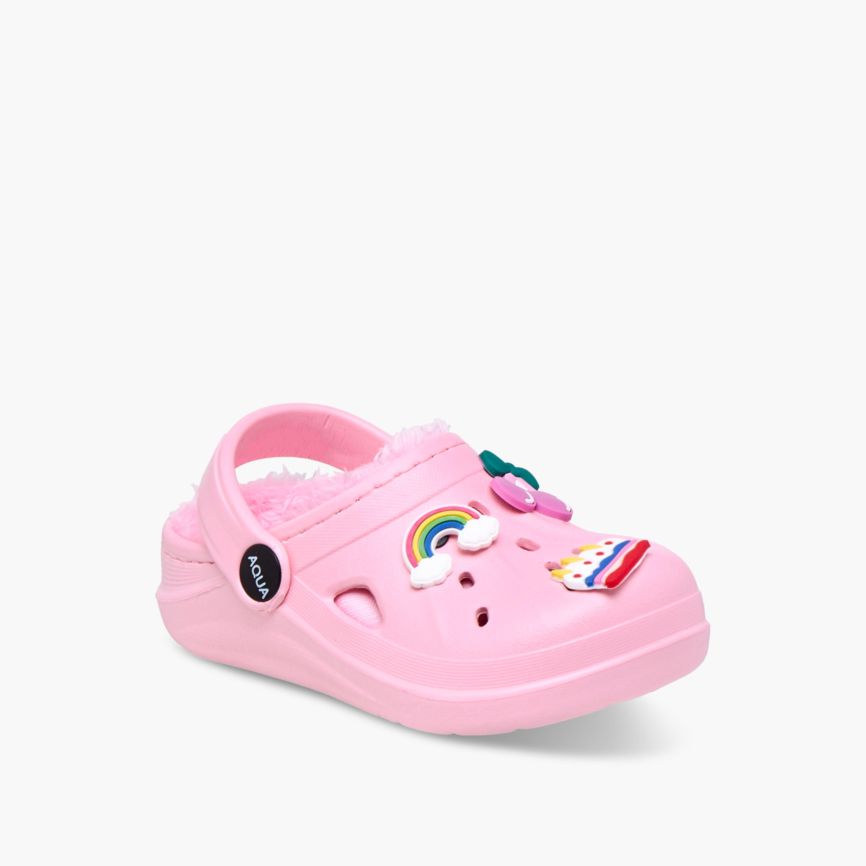 Aqua Jibbitz Accent Clogs with Backstrap-girls-shoes-sandals-image-2