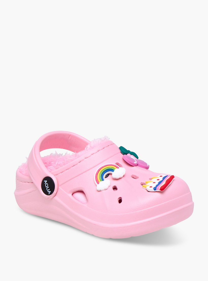 Aqua Jibbitz Accent Clogs with Backstrap-girls-shoes-sandals-image-2