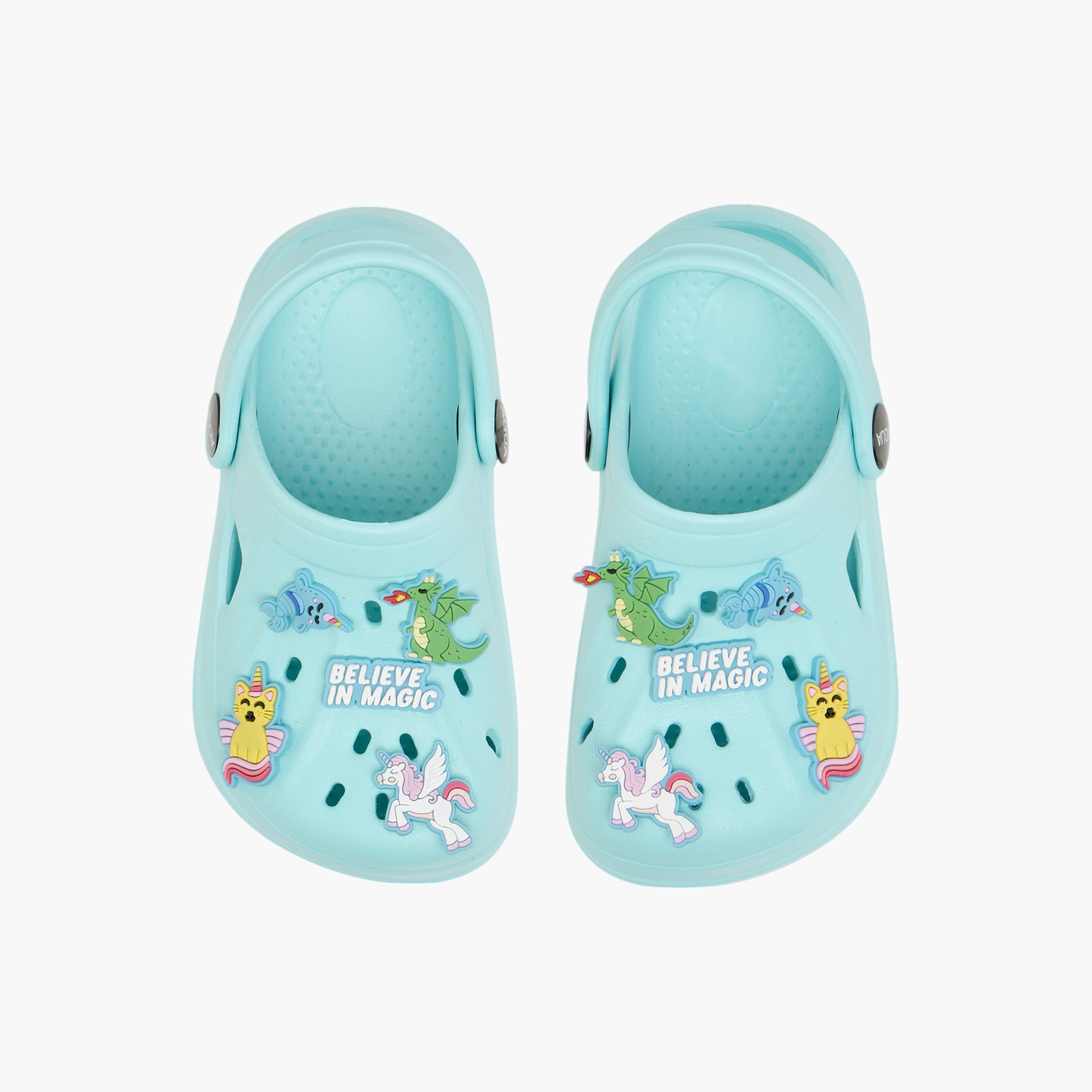 صندل كلوج بتزيينات جيبيتز وحزام خلفي من أكوا-girls-shoes-sandals-image-1