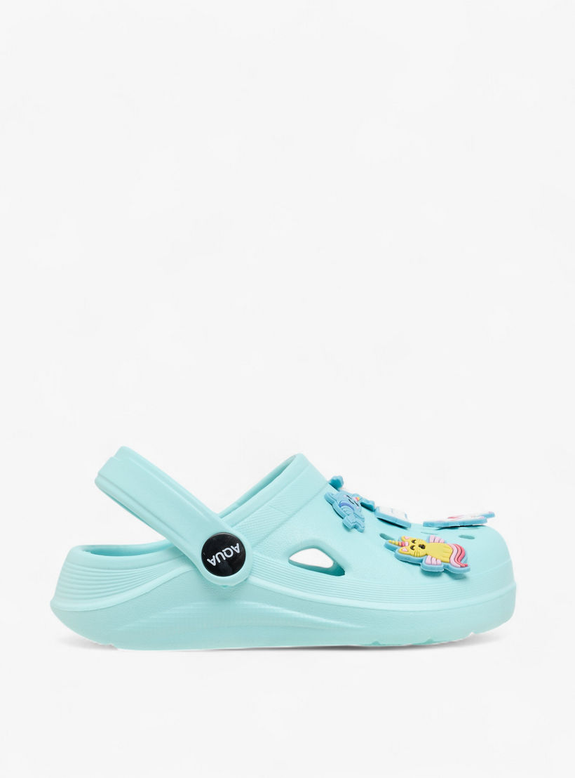 صندل كلوج بتزيينات جيبيتز وحزام خلفي من أكوا-girls-shoes-sandals-image-3