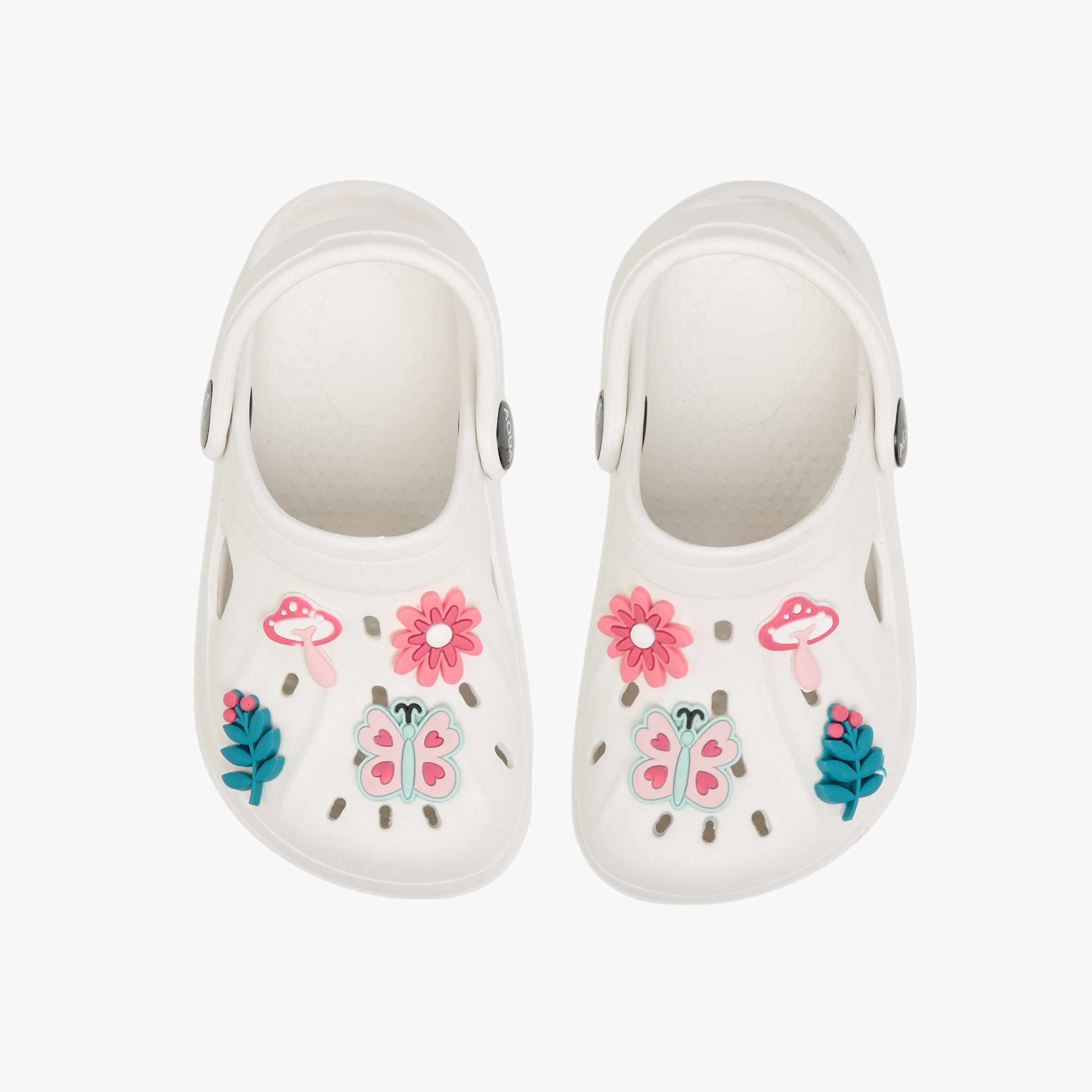 صندل كلوج بتزيينات جيبيتز وحزام خلفي من أكوا-girls-shoes-sandals-image-1