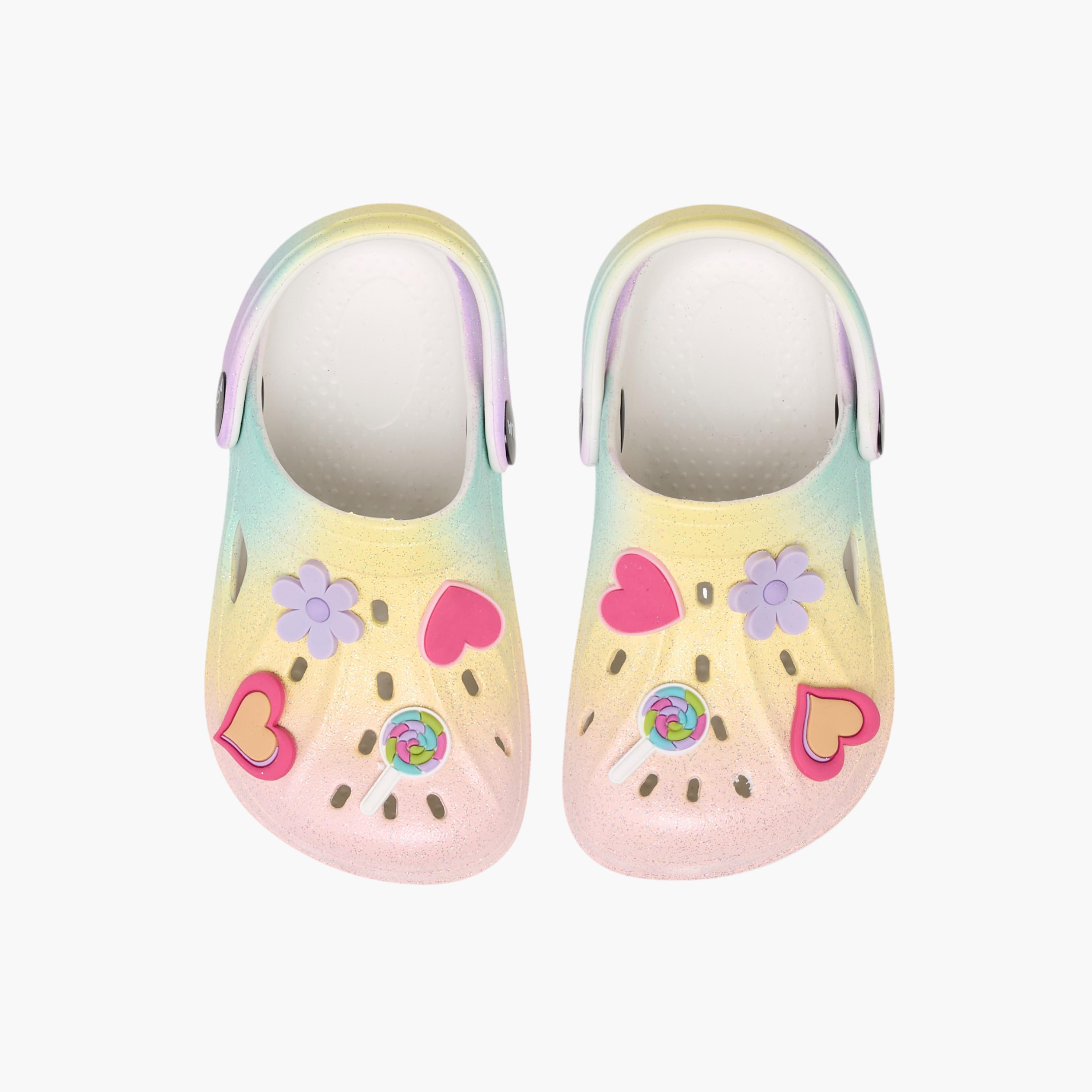 صندل كلوج بحزام خلفي وزينة جيبيتز من أكوا-girls-shoes-sandals-image-1