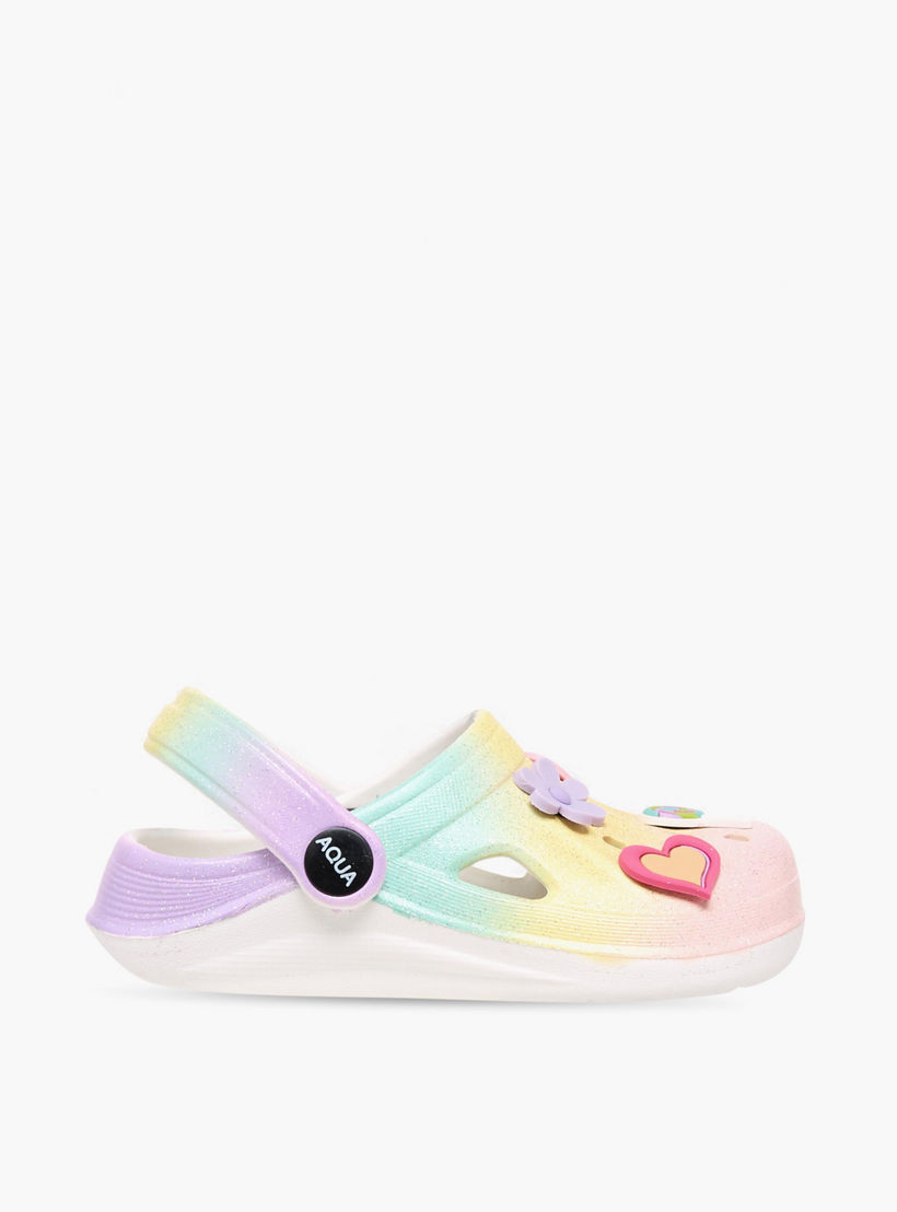 صندل كلوج بحزام خلفي وزينة جيبيتز من أكوا-girls-shoes-sandals-image-3