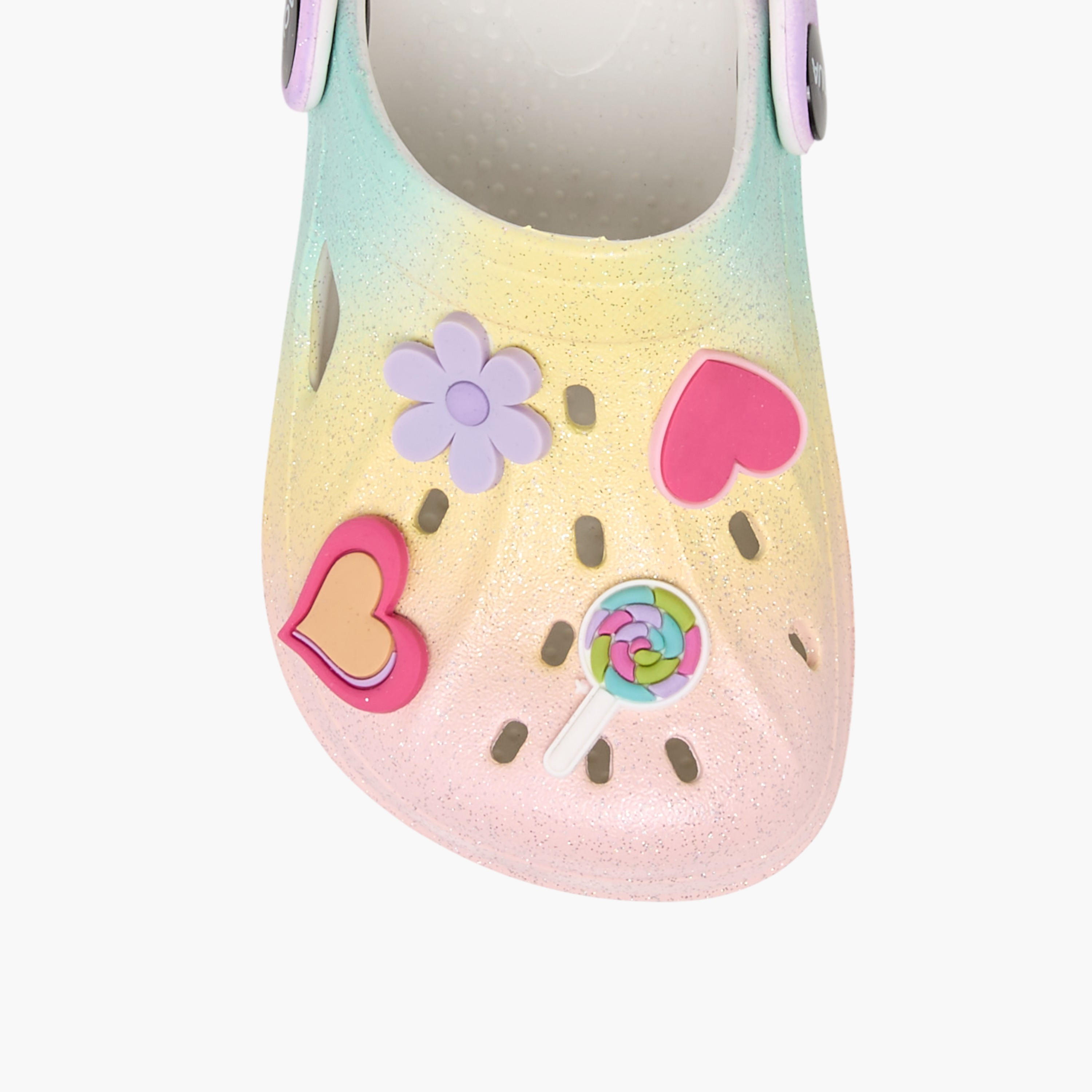 صندل كلوج بحزام خلفي وزينة جيبيتز من أكوا-girls-shoes-sandals-image-6