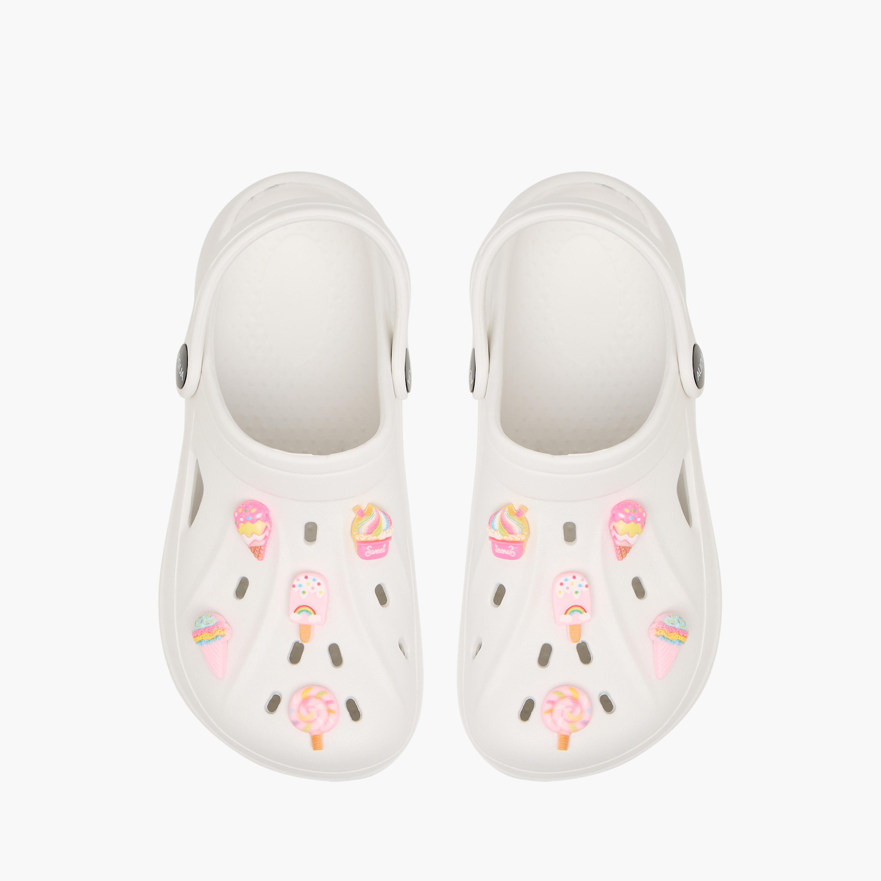 Aqua Jibbitz Accent Clogs with Backstrap-girls-shoes-sandals-image-1