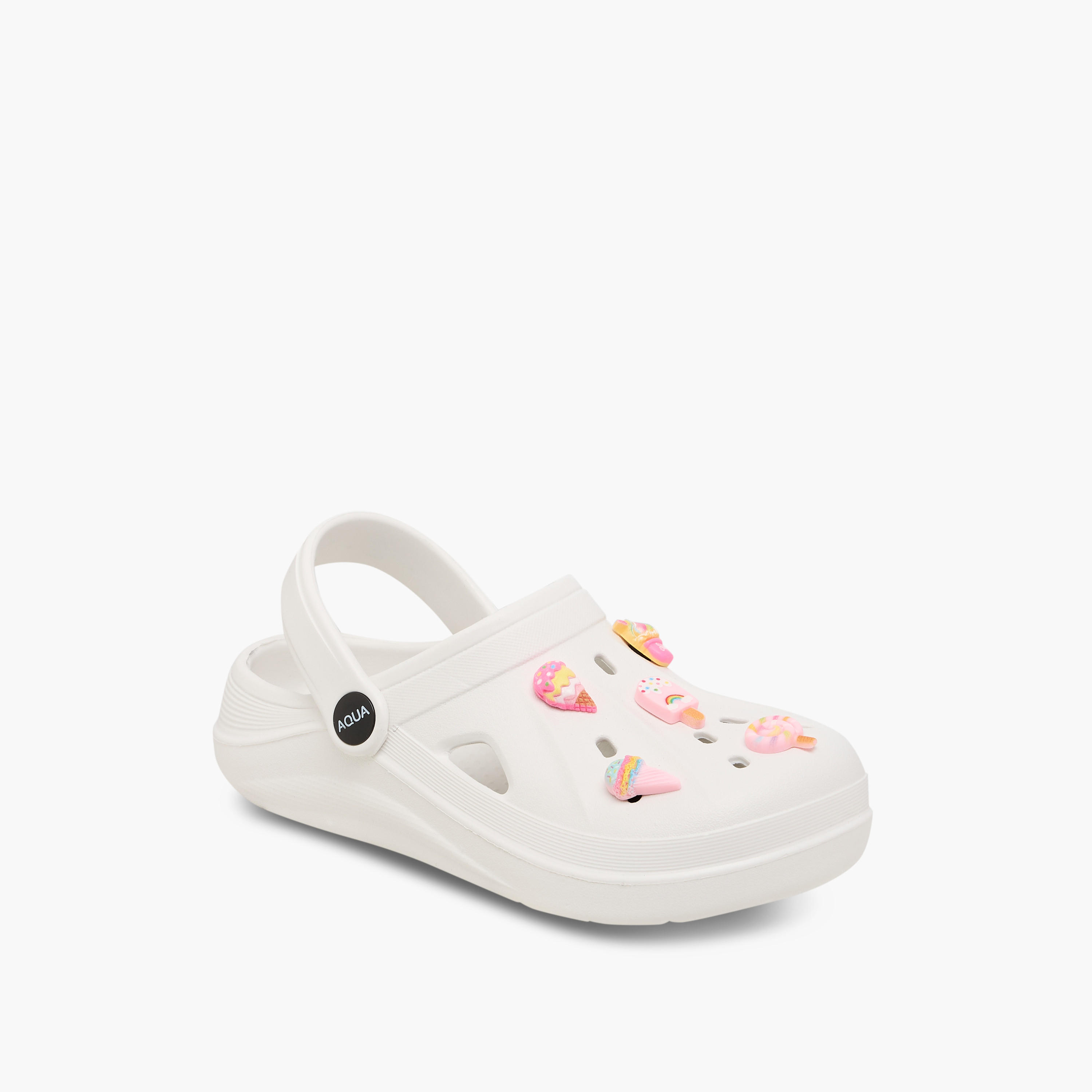 Aqua Jibbitz Accent Clogs with Backstrap-girls-shoes-sandals-image-2
