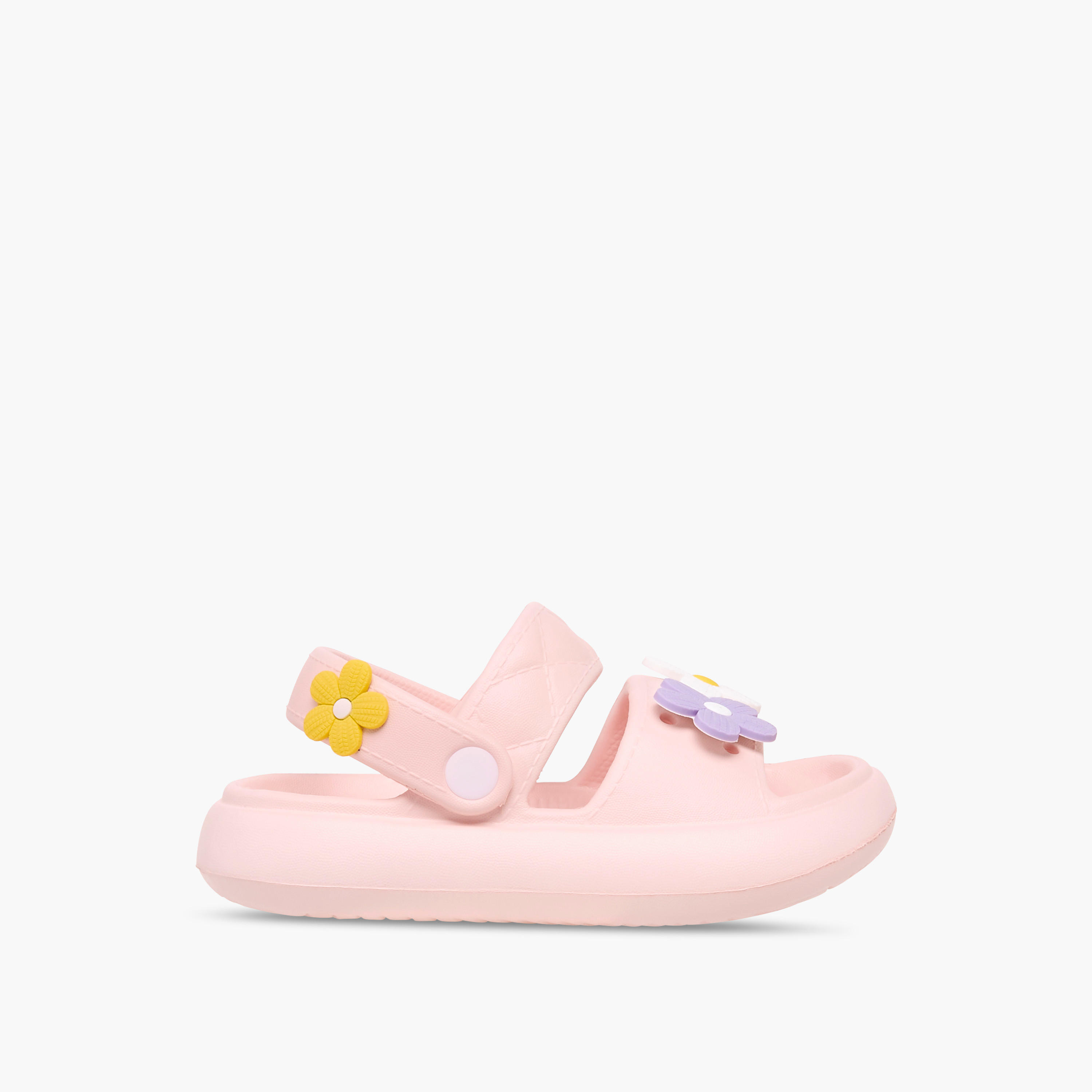 صندل بحزام خلفي وزينة زهور ماء-girls-shoes-sandals-image-3