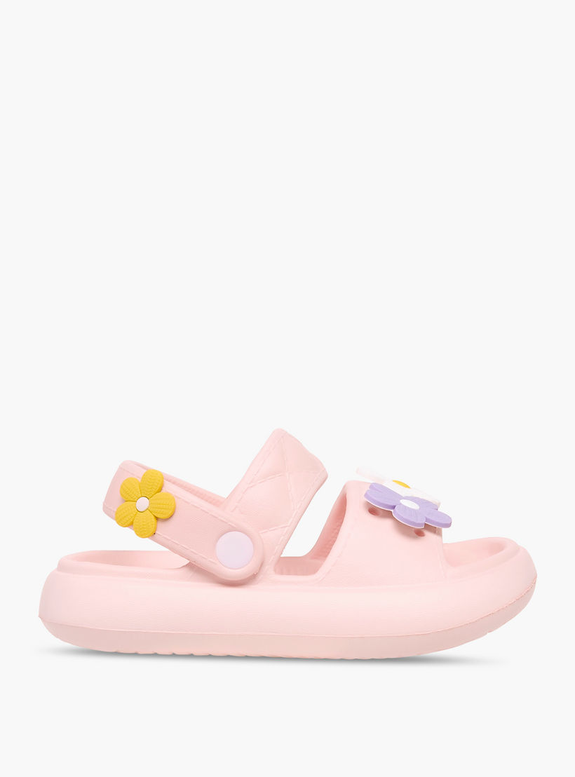صندل بحزام خلفي وزينة زهور ماء-girls-shoes-sandals-image-3