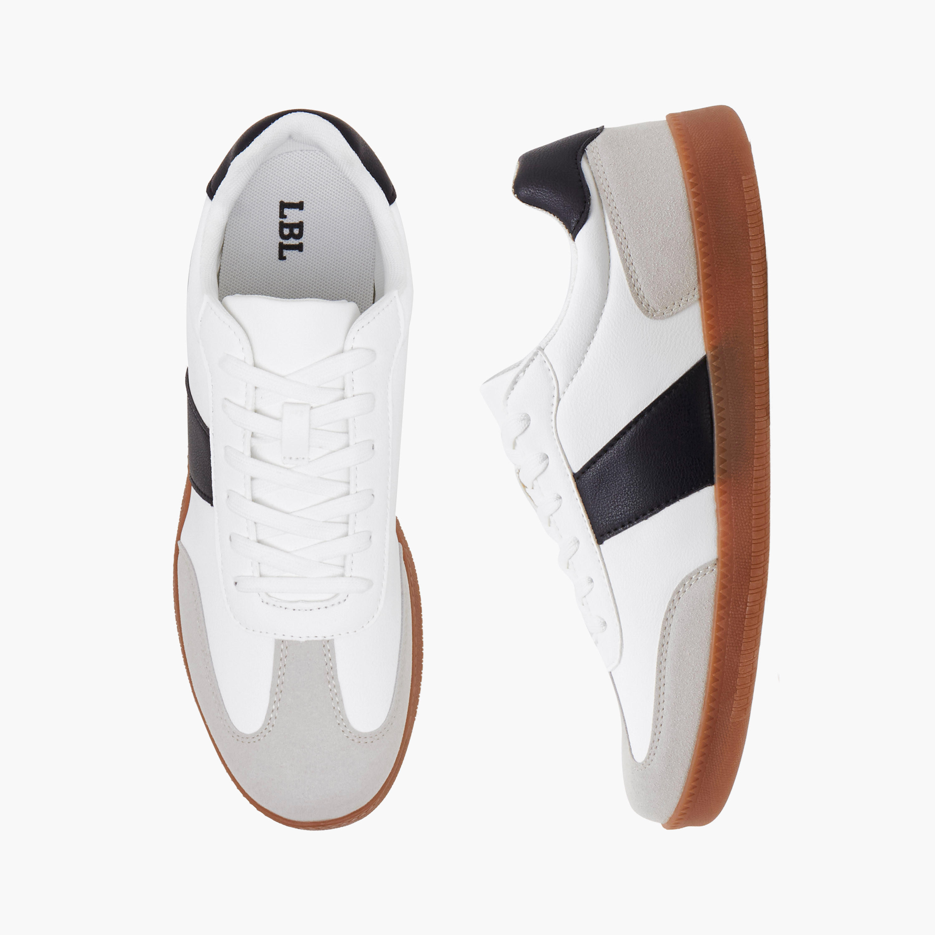 حذاء سنيكرز بطول الكاحل ورباط إغلاق للرجال من إل بي إل من شو إكسبريس-men-shoes-sneakers-image-1