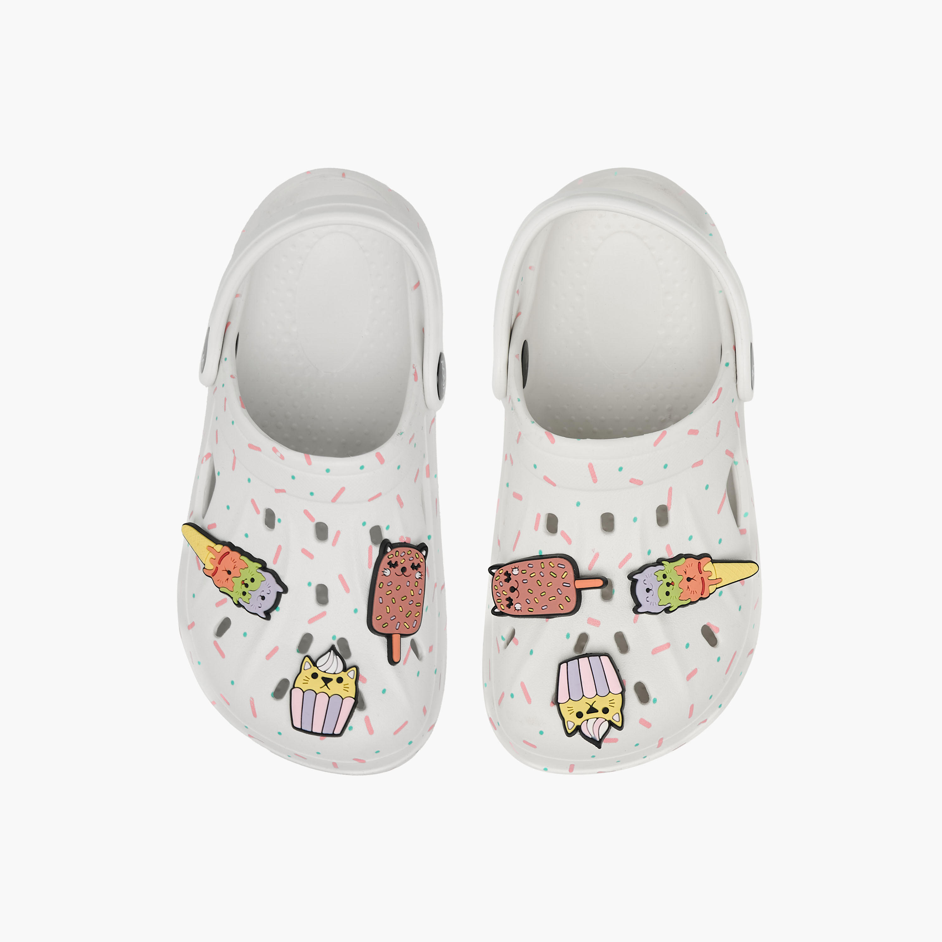 Aqua Girls Jibbitz Charm Detail Clogs-girls-shoes-sandals-image-1