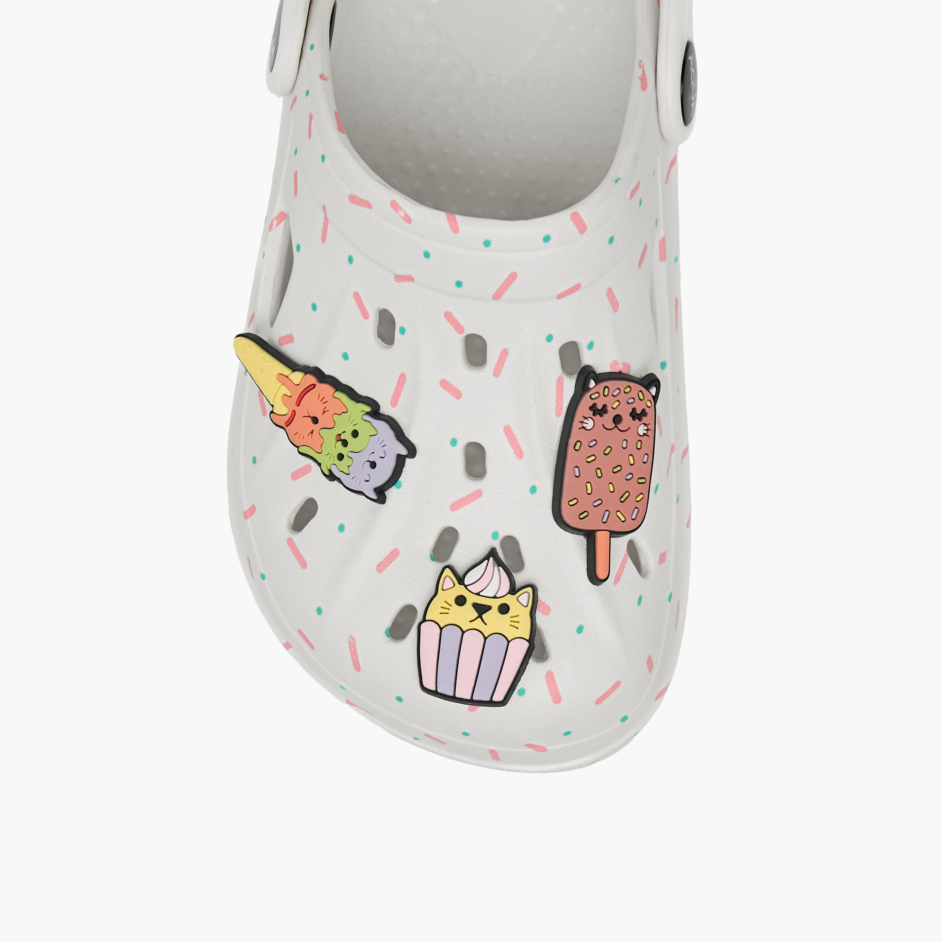 Aqua Girls Jibbitz Charm Detail Clogs-girls-shoes-sandals-image-4