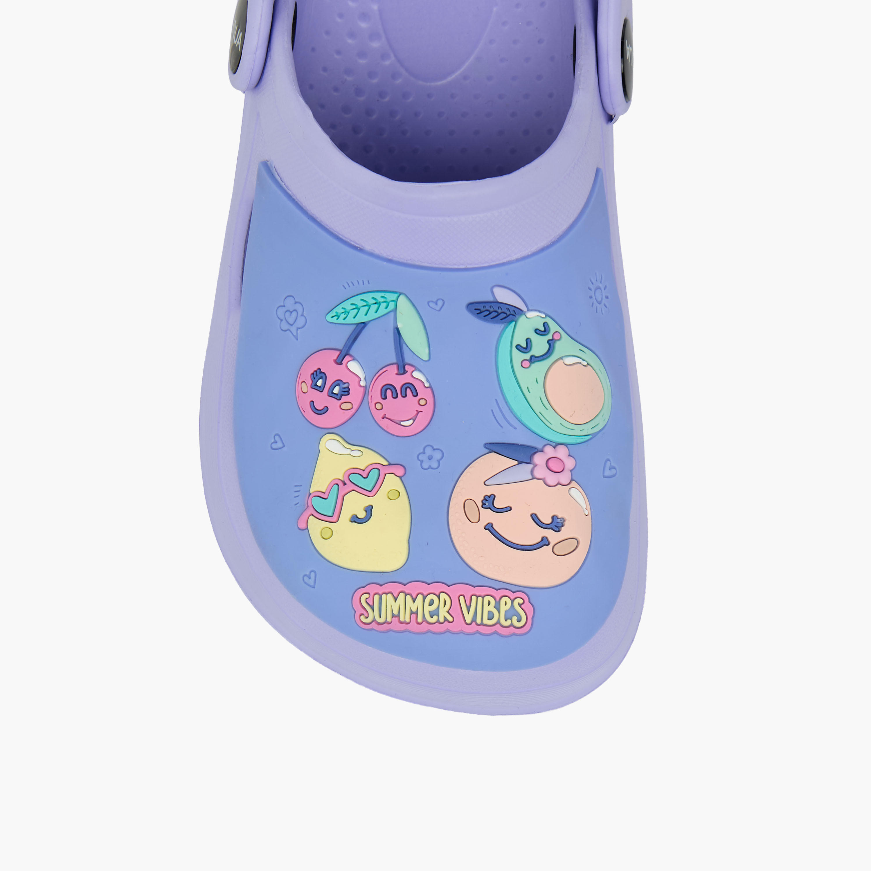 Aqua Girls Fruits Applique Clogs-girls-shoes-sandals-image-4